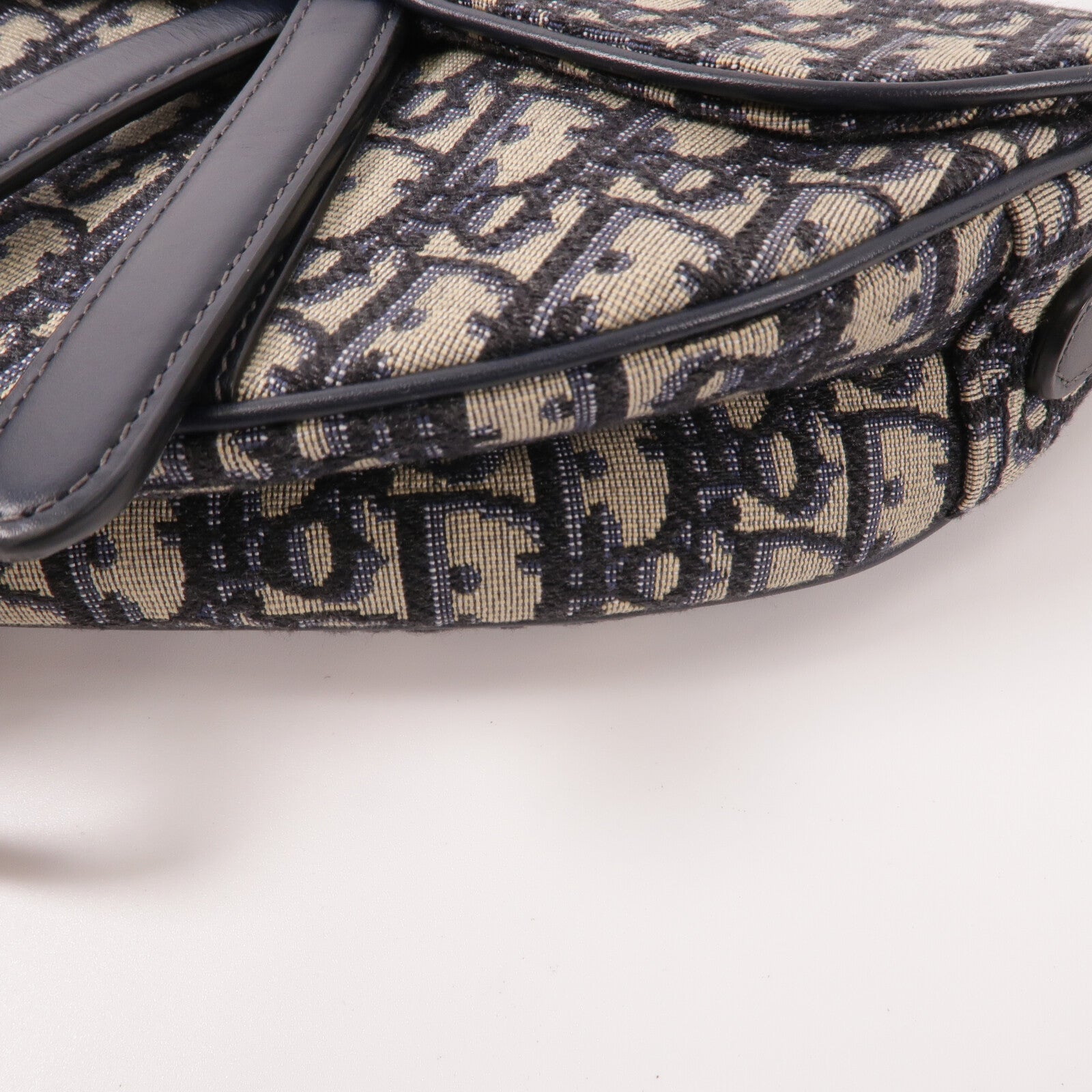 Dior Obriqur帆布Saddle Medium手挽肩背兩用袋