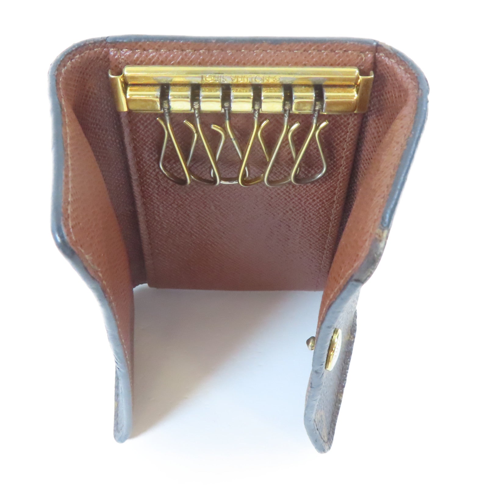 LOUIS VUITTON 【激減優惠】Monogram Key Case金扣鎖匙包啡色