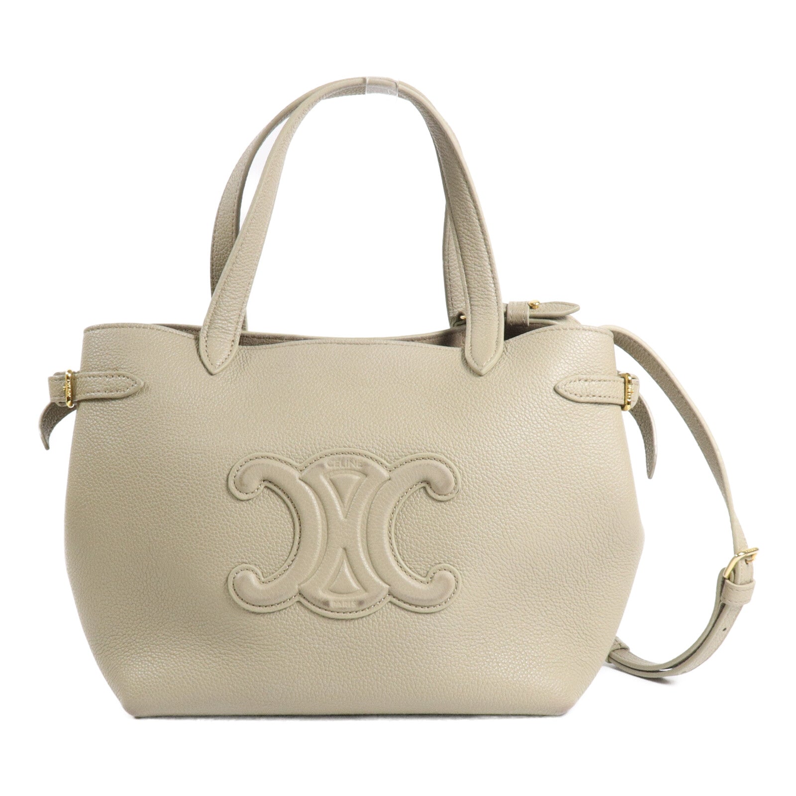 CELINE 牛皮皮革Mini Cabas Anais手挽肩背兩用袋