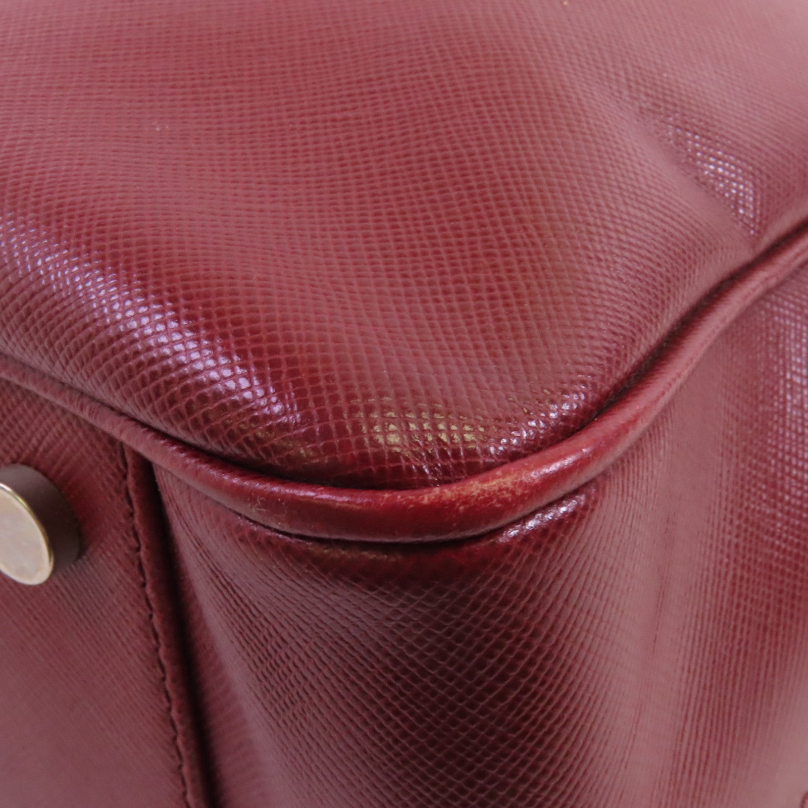 BURBERRY 牛皮皮革Boston Bag銀扣手挽袋