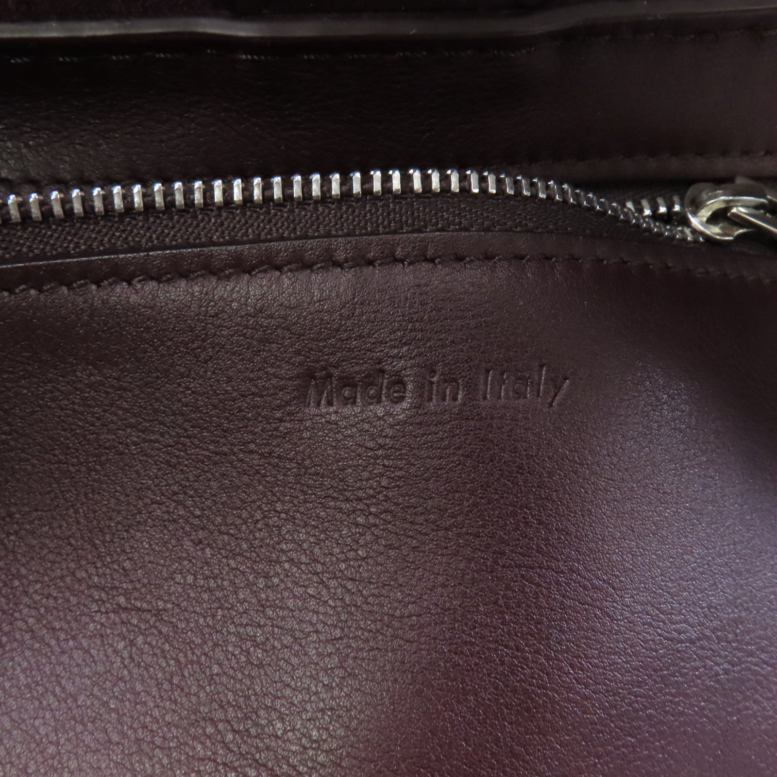 CELINE 牛皮皮革2way Shoulder Bag銀扣手挽肩背兩用袋酒紅色