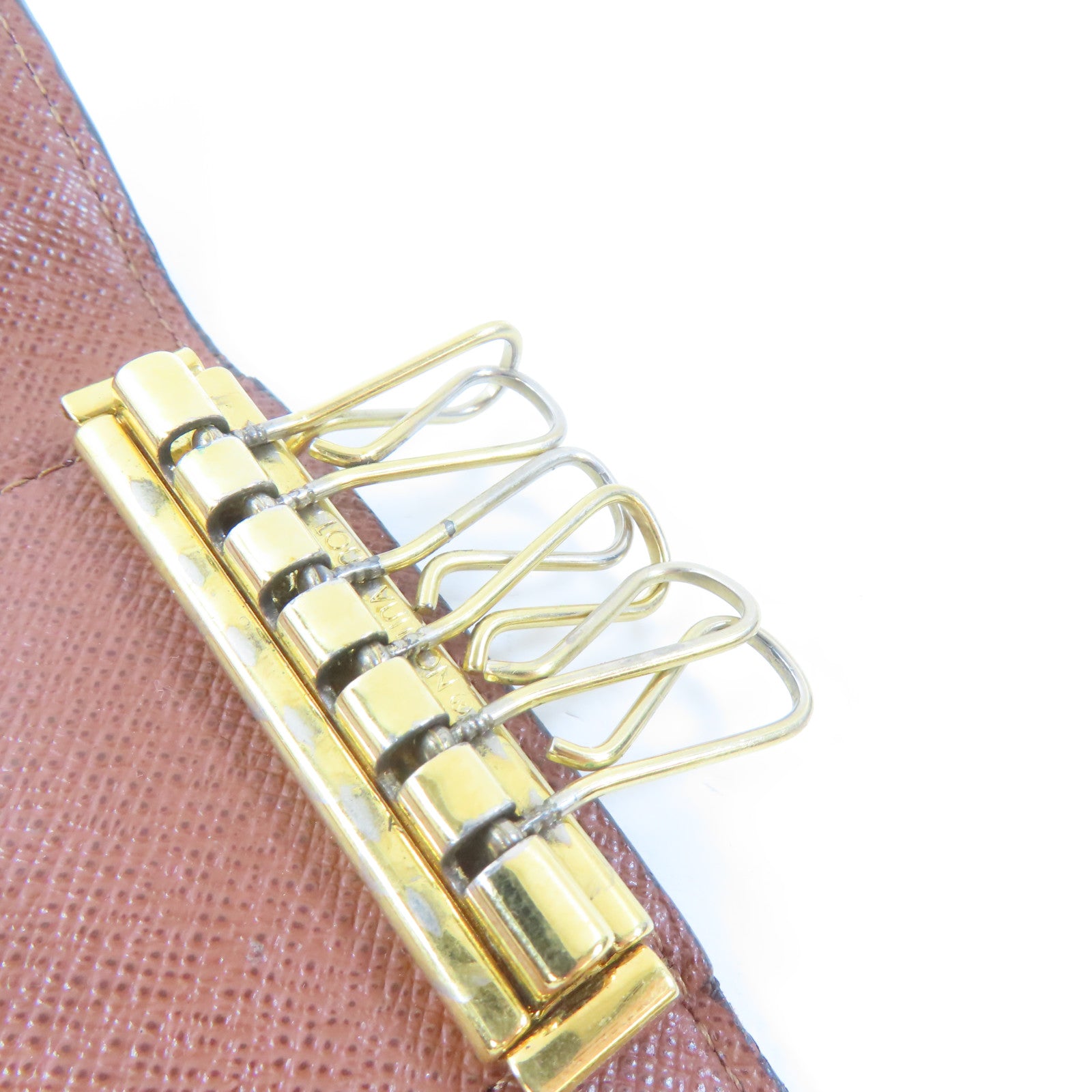 LOUIS VUITTON 【激減優惠】Monogram Key Case金扣鎖匙包啡色