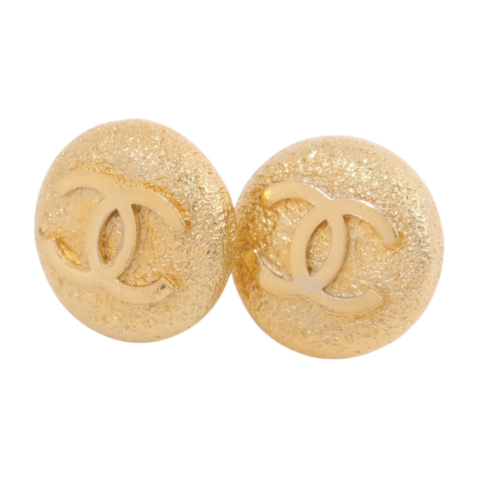 CHANEL 金屬Vintage Earrings金扣耳環