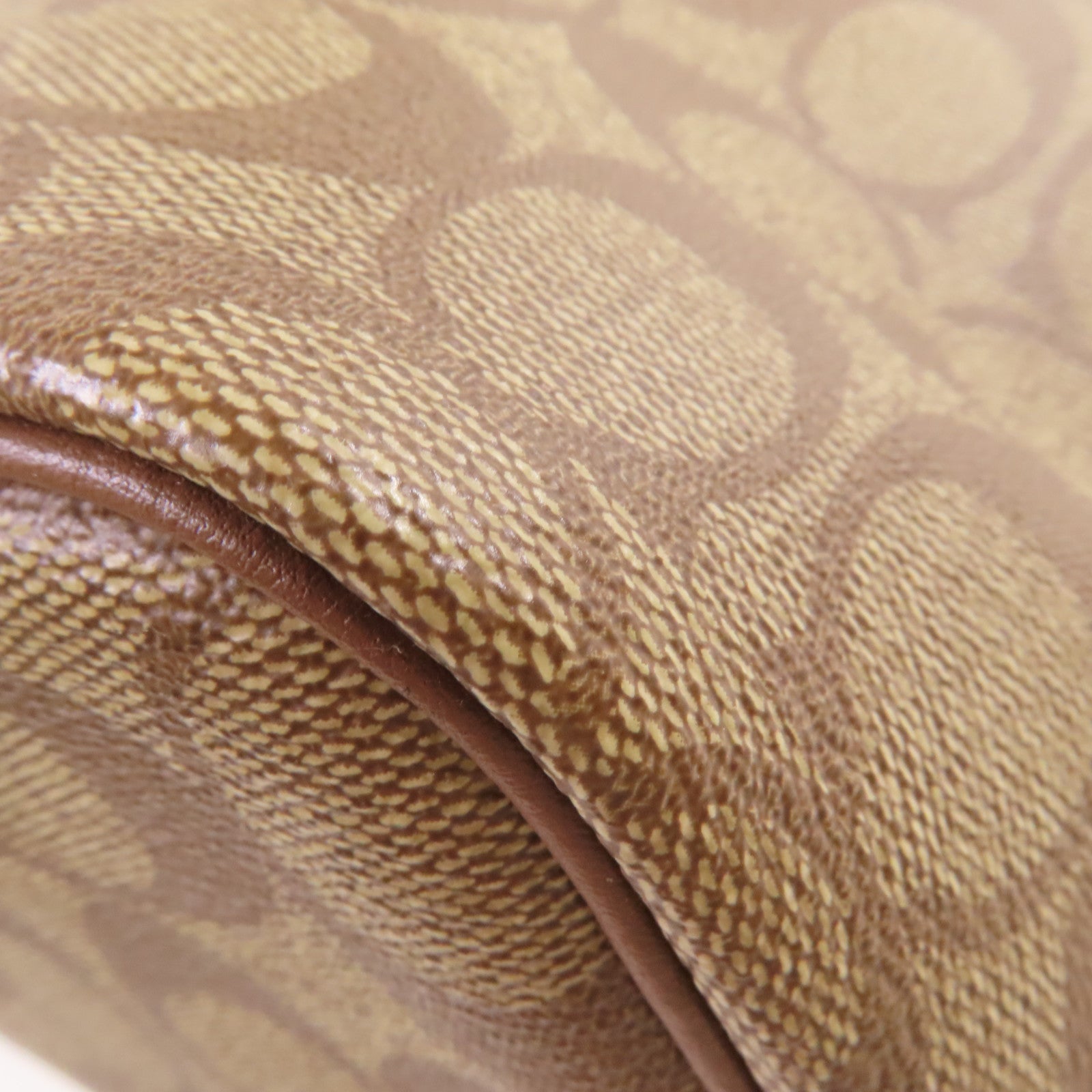 COACH 塗層帆布Gallery Tote Bag金扣肩背袋啡色