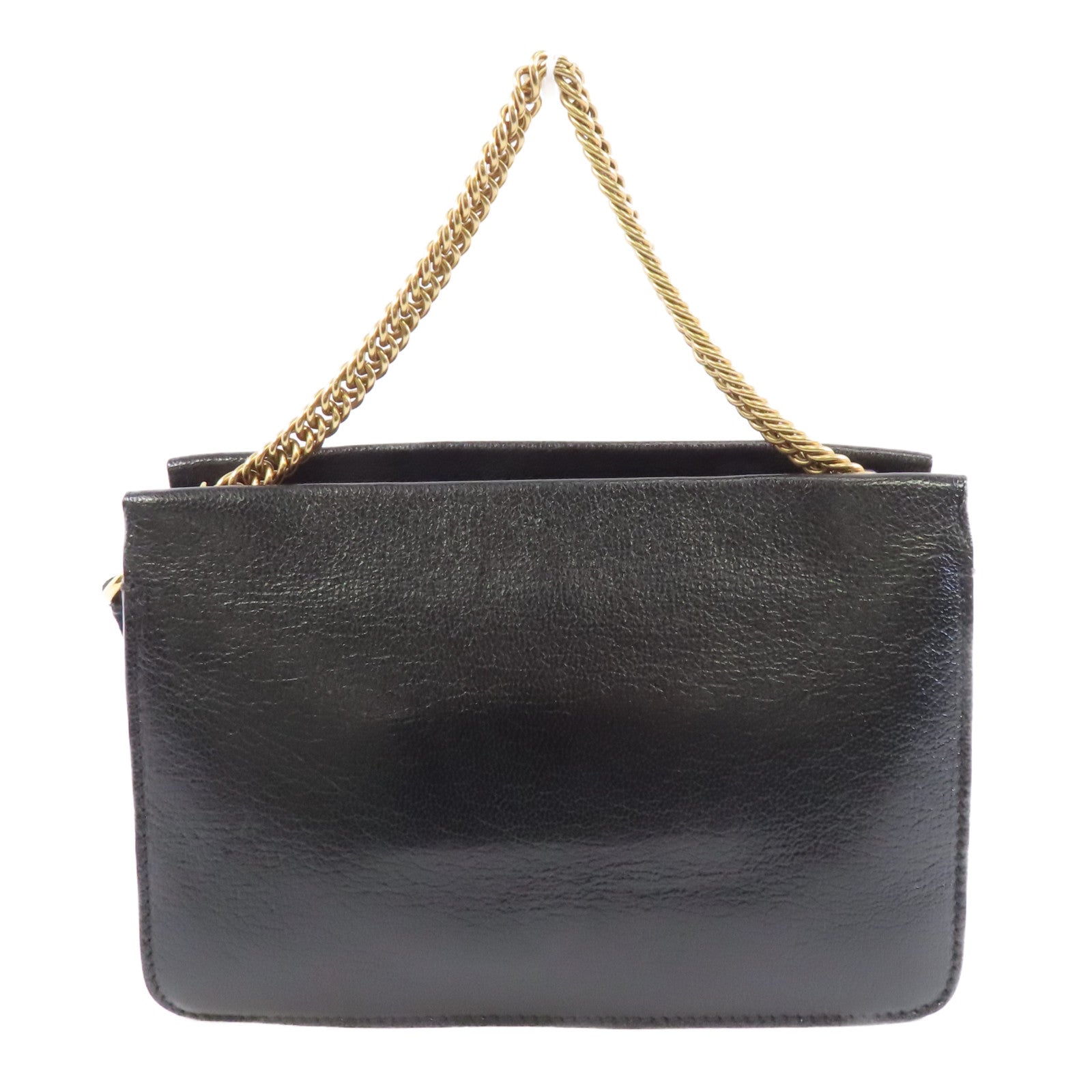 GIVENCHY 牛皮皮革2 Way Shoulder金扣手挽肩背兩用袋黑色