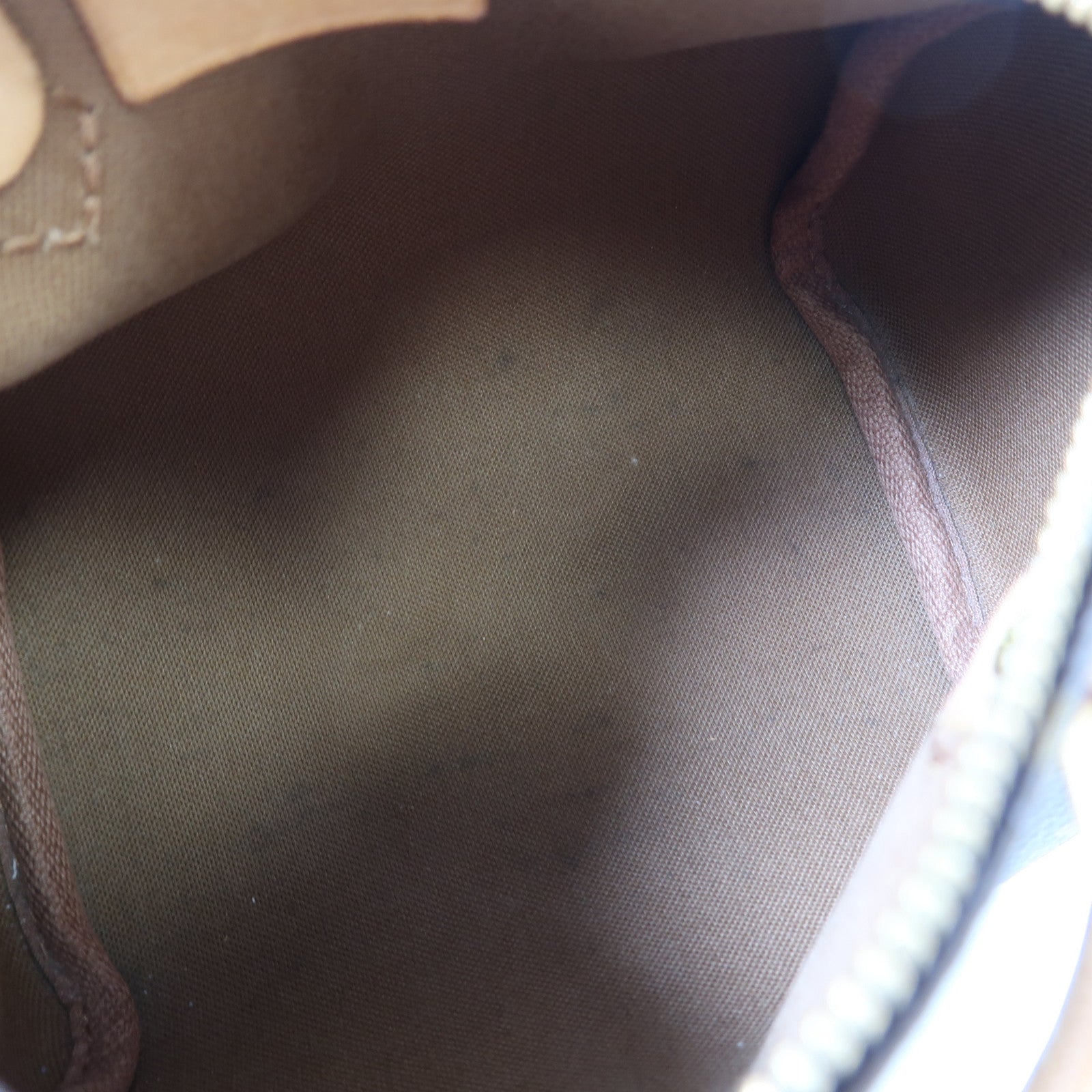 LOUIS VUITTON Monogram Nano Speedy金扣手挽肩背兩用袋棕色