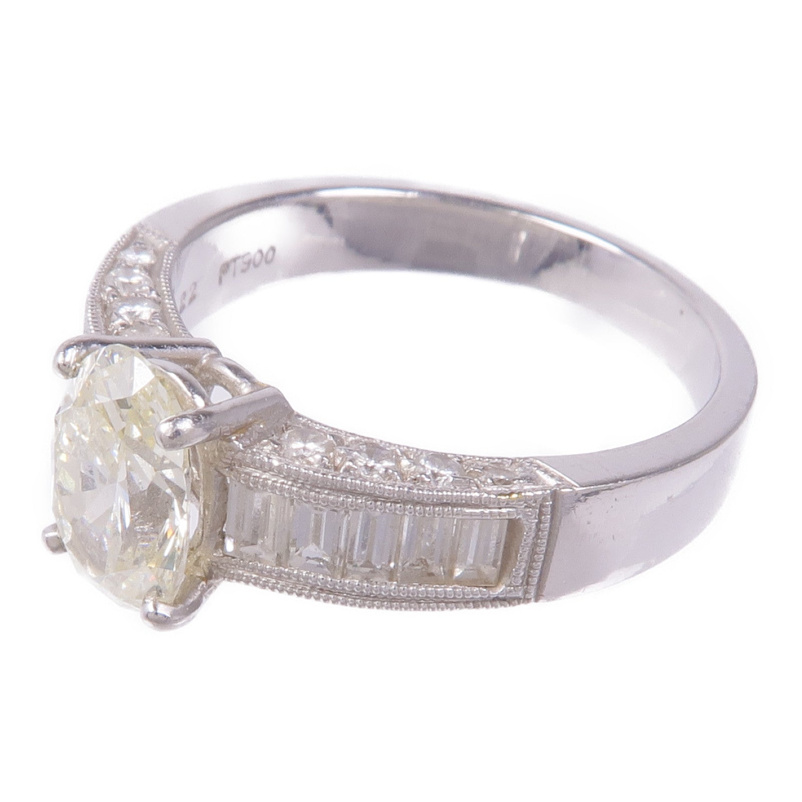 JEWELRY Diamond Ring PT900 Platinum US#6.5