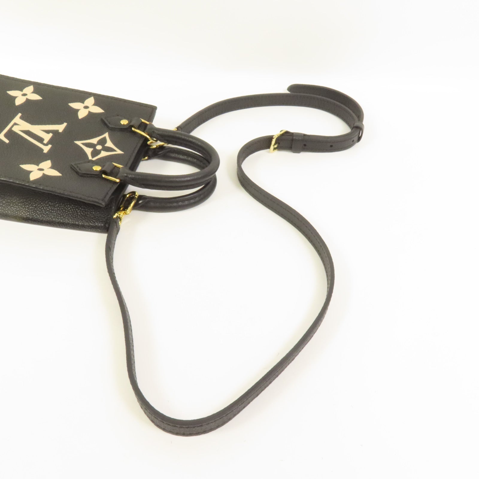 LOUIS VUITTON Monogram Eepreinte Petit Sac Plat金扣手挽肩背兩用袋