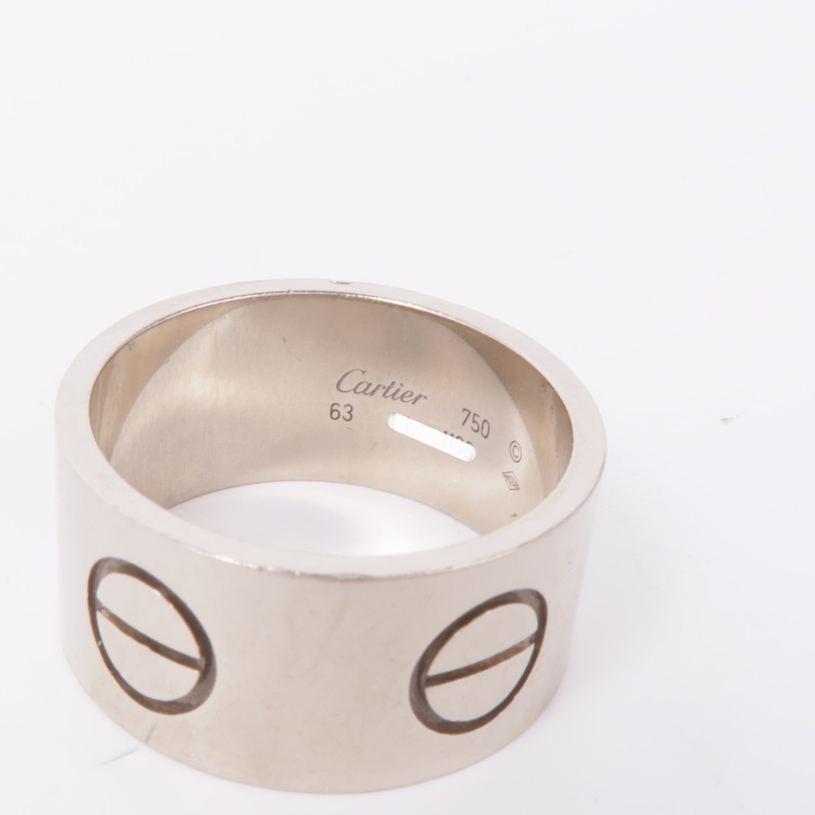CARTIER 18K白金Love Ring戒指Cartier#63/US#10.25