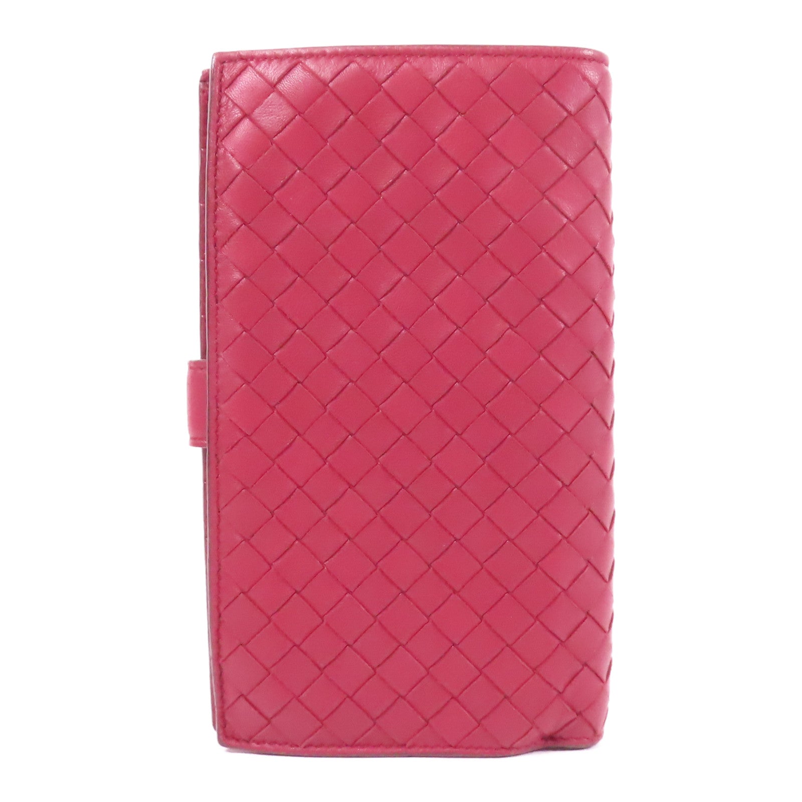 BOTTEGA VENETA 織紋皮革Long Wallet金扣長錢包