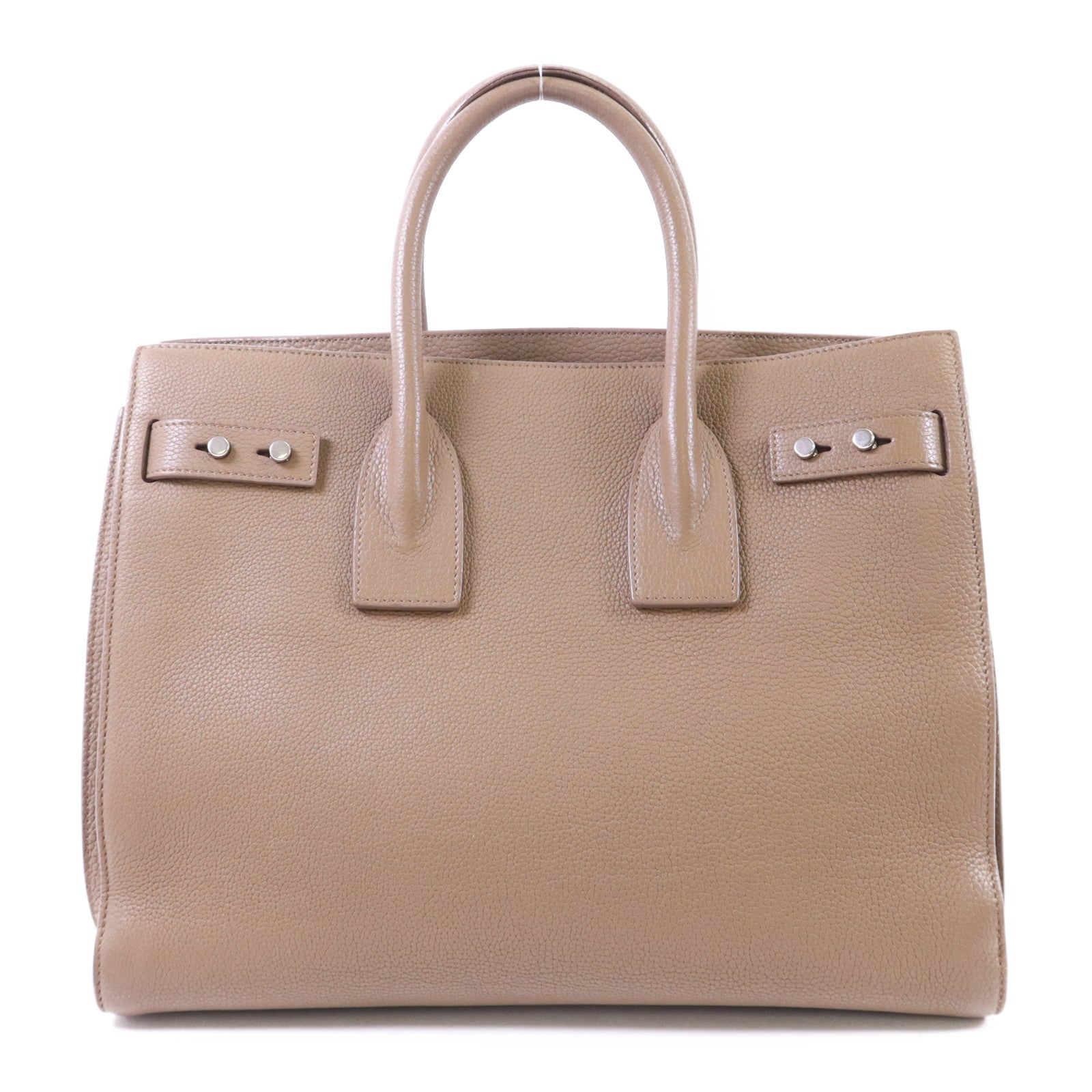 SAINT LAURENT 牛皮皮革Sac De Jour銀扣手挽肩背兩用袋