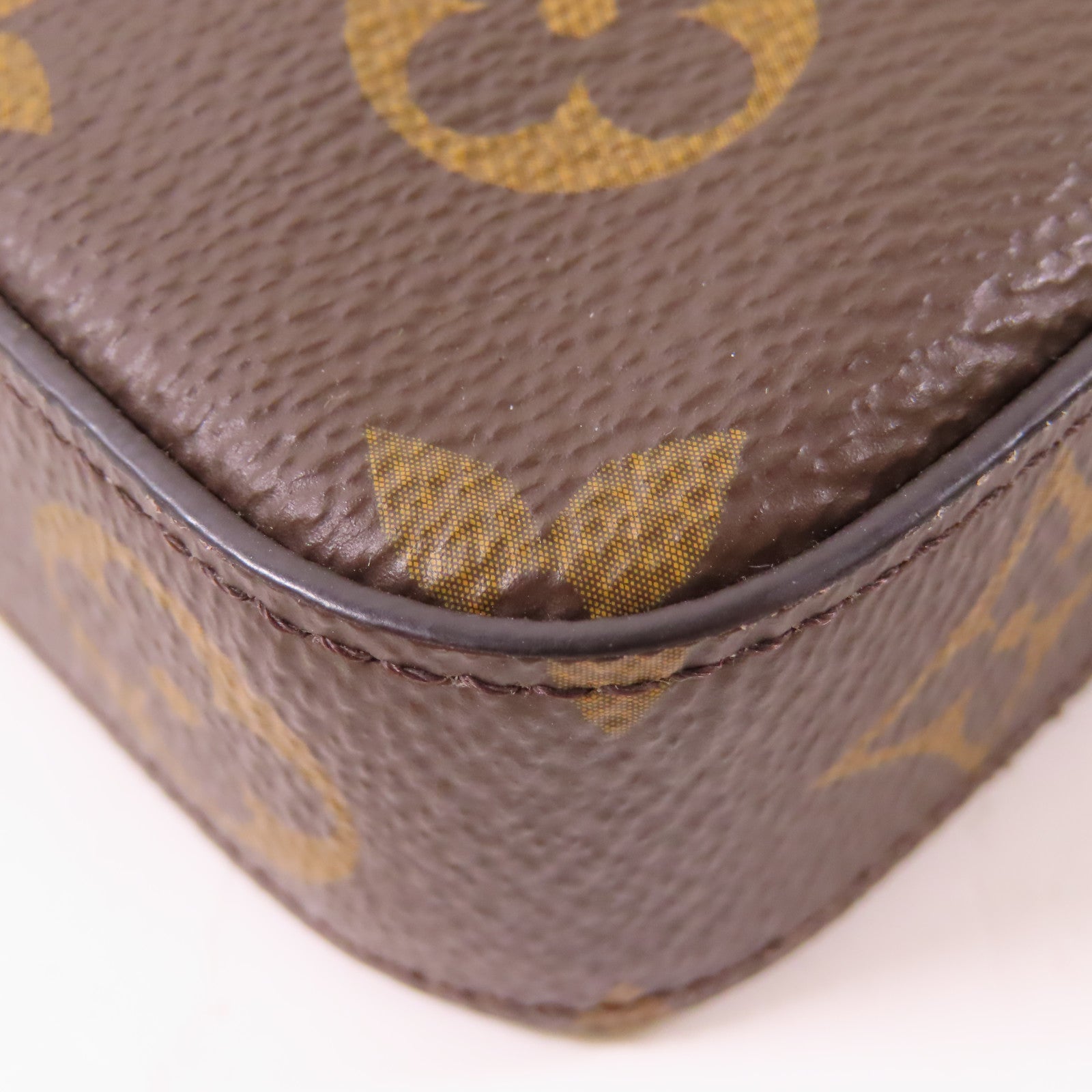 LOUIS VUITTON Monogram Pochette Felicie金扣鏈帶肩背袋棕色