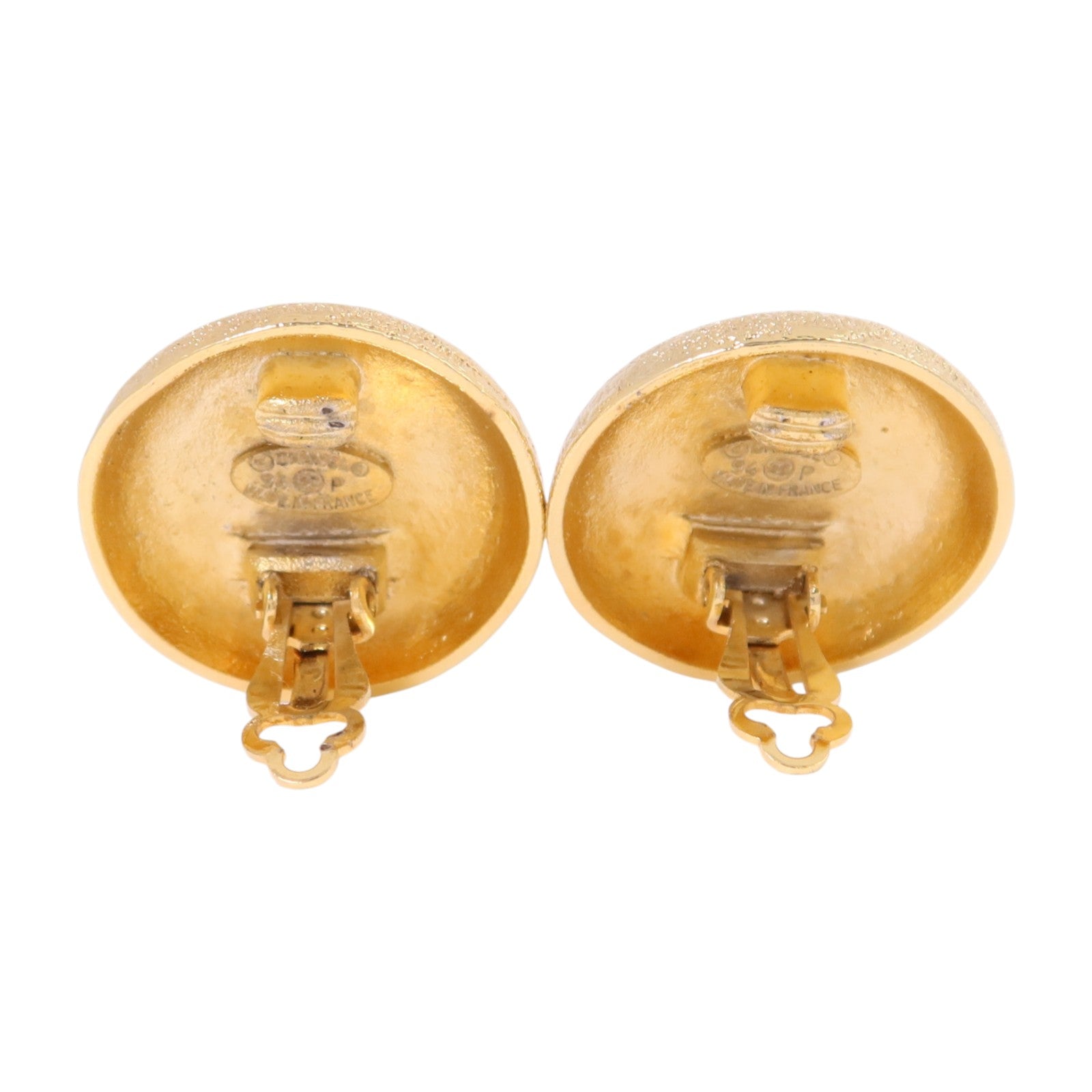 CHANEL 金屬Vintage Earrings金扣耳環