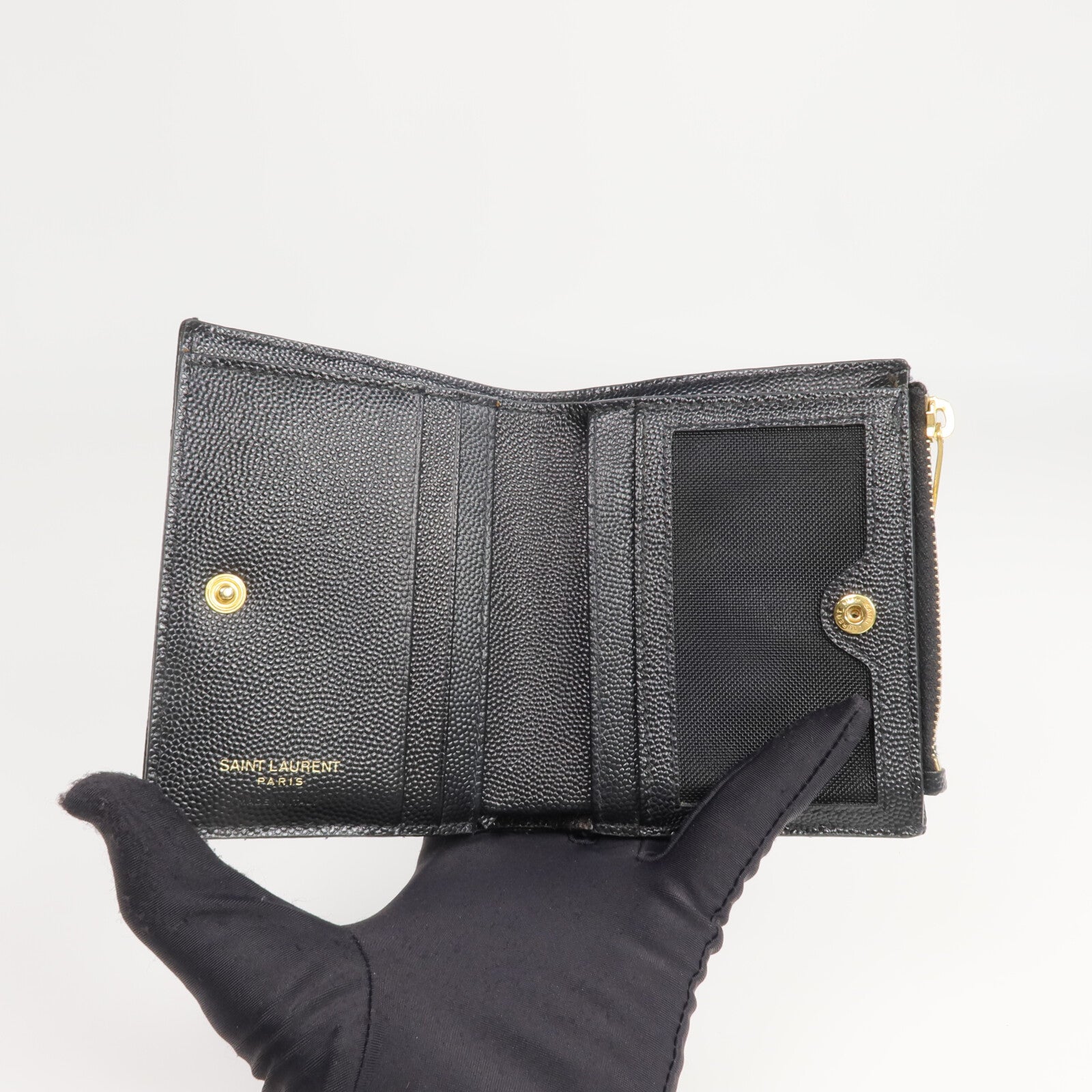 SAINT LAURENT 牛皮皮革Wallet錢包