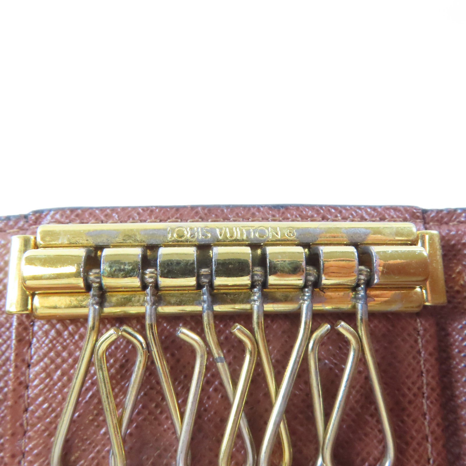 LOUIS VUITTON 【激減優惠】Monogram Key Case金扣鎖匙包啡色