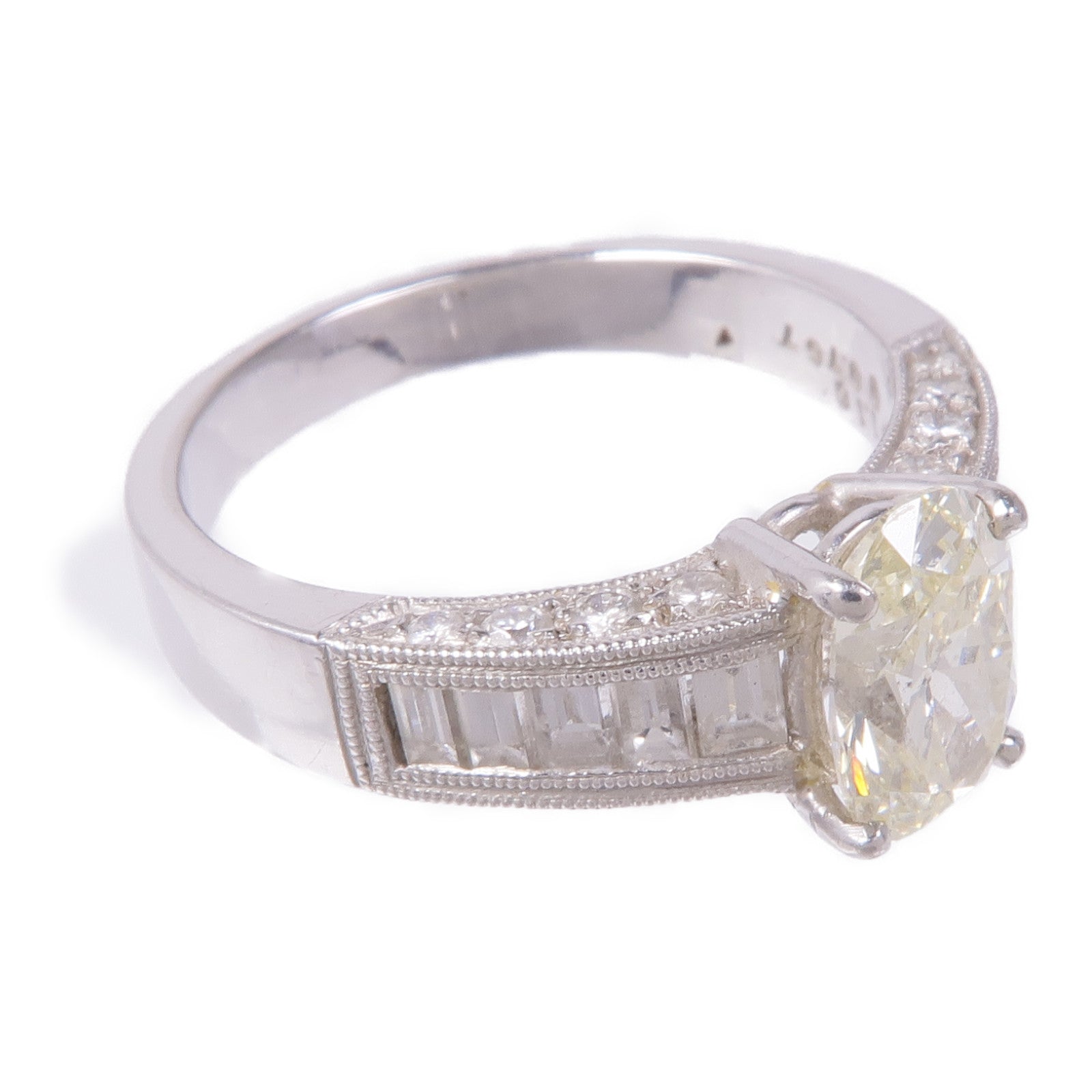 JEWELRY Diamond Ring PT900 Platinum US#6.5