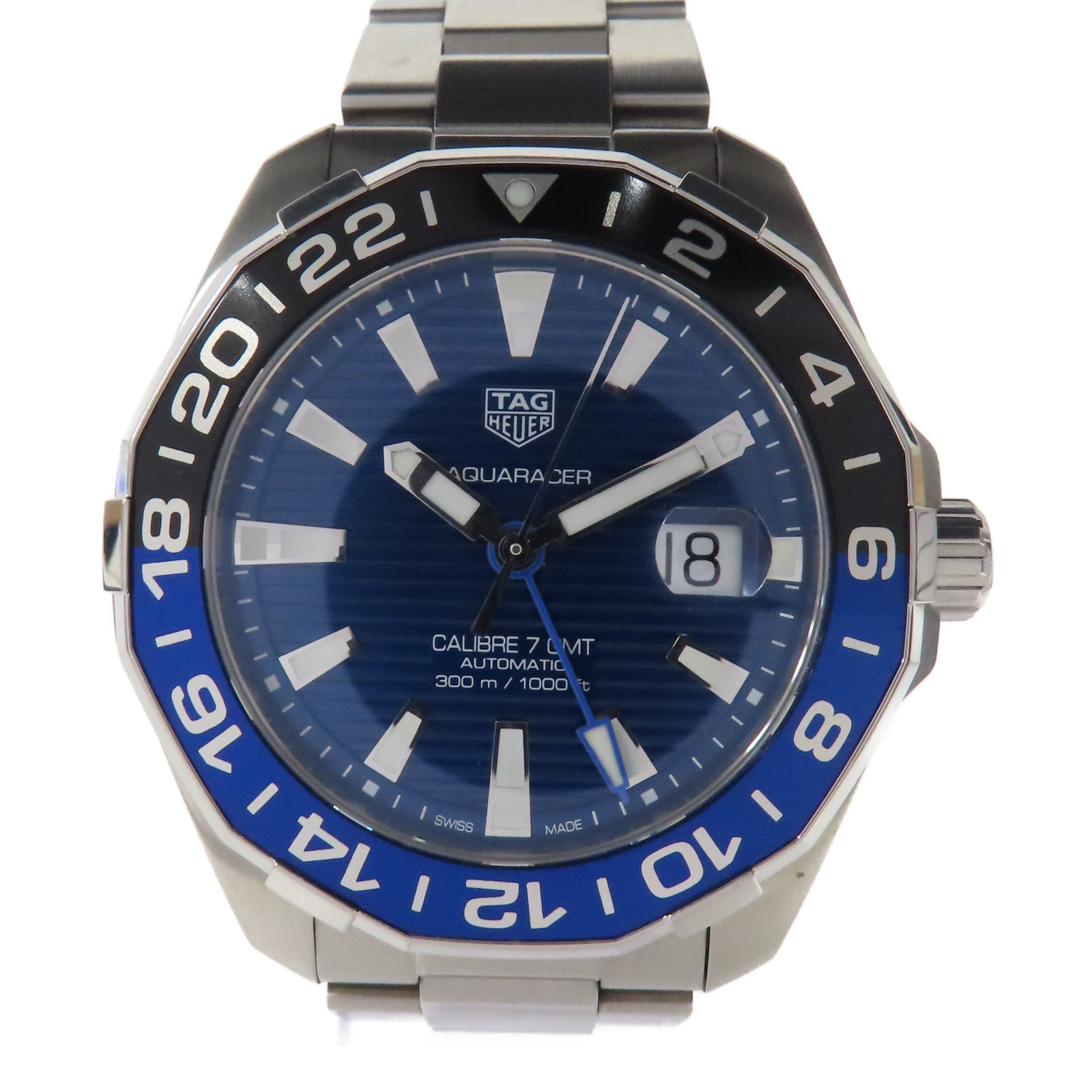 TAG HEUER Aquaracer不鏽鋼手錶自動機芯藍色