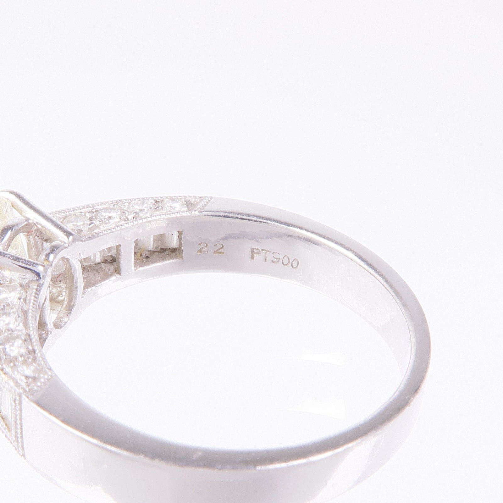 JEWELRY Diamond Ring PT900 Platinum US#6.5