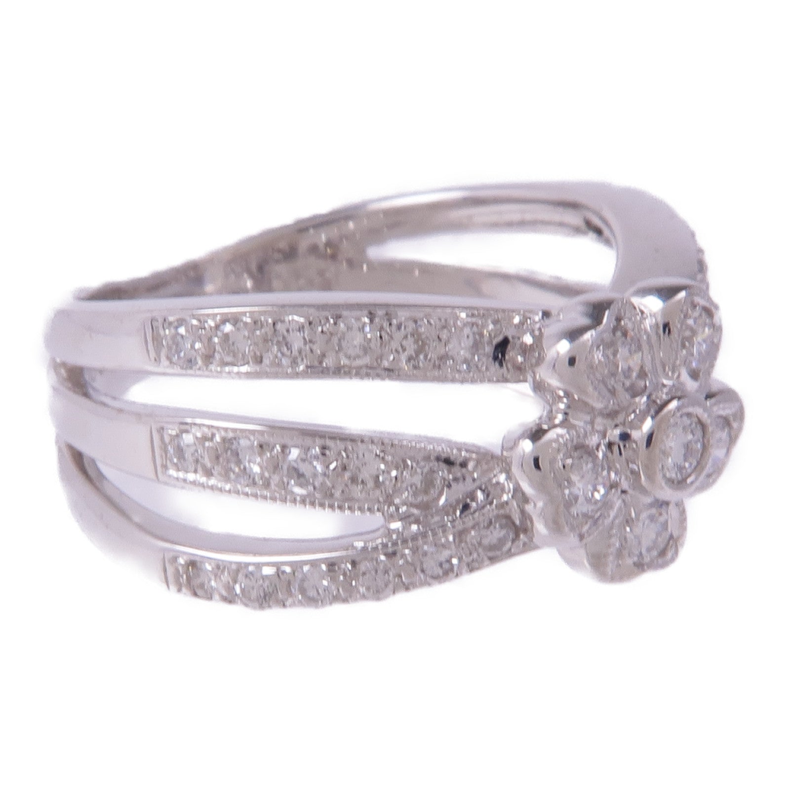JEWELRY 【激減優惠】18K白金Diamond Ring鑽石戒指US#5.5