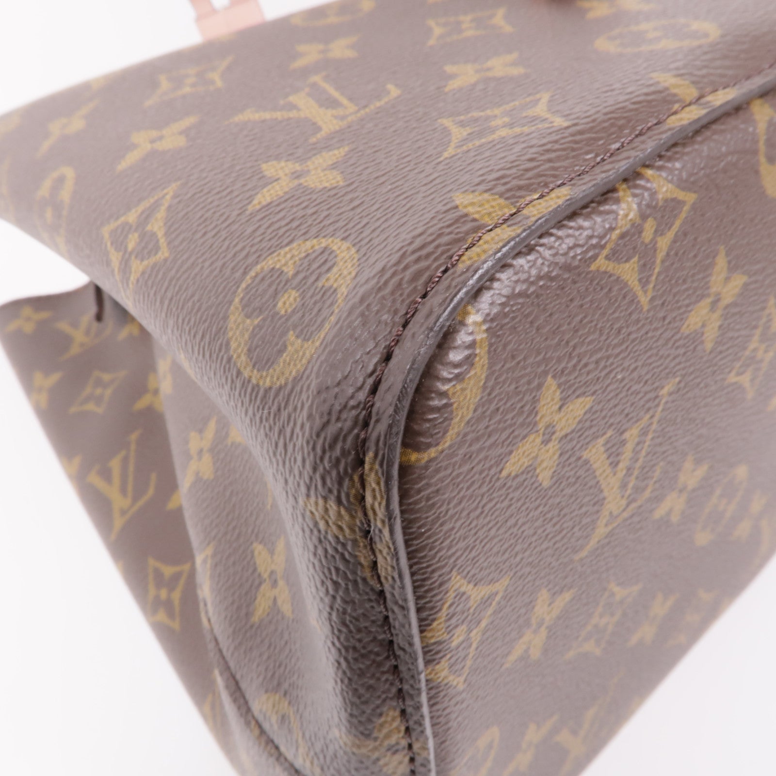 LOUIS VUITTON Monogram Neo Noe金扣手挽肩背兩用袋棕色/粉紅色