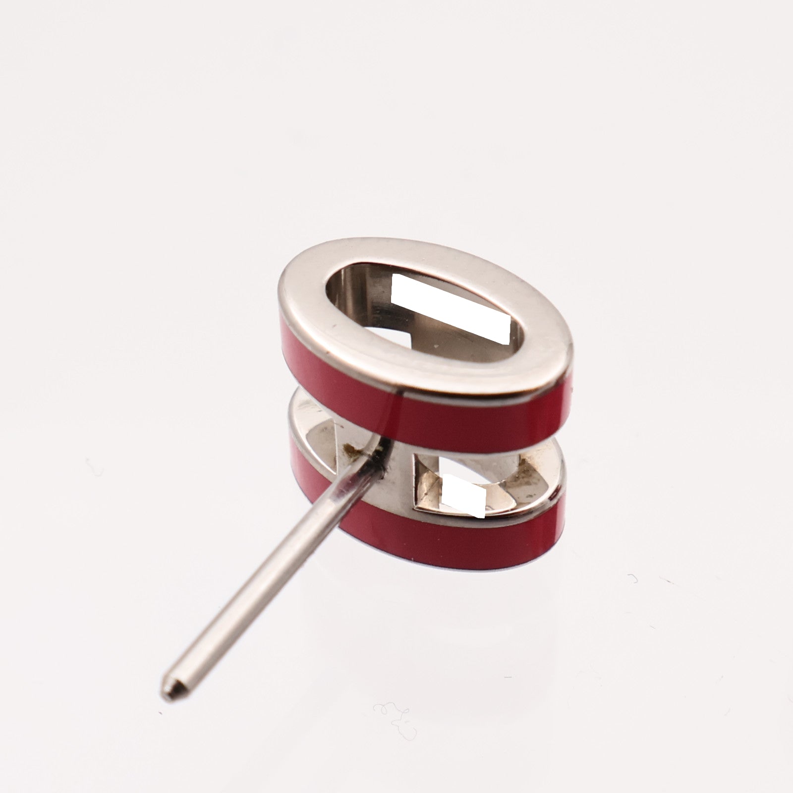 HERMES 金屬Mini Pop H耳環Rose Extreme