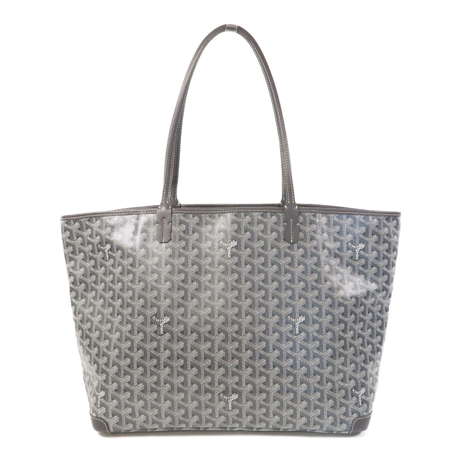 GOYARD 塗層帆布Tote bag銀扣手挽袋灰色
