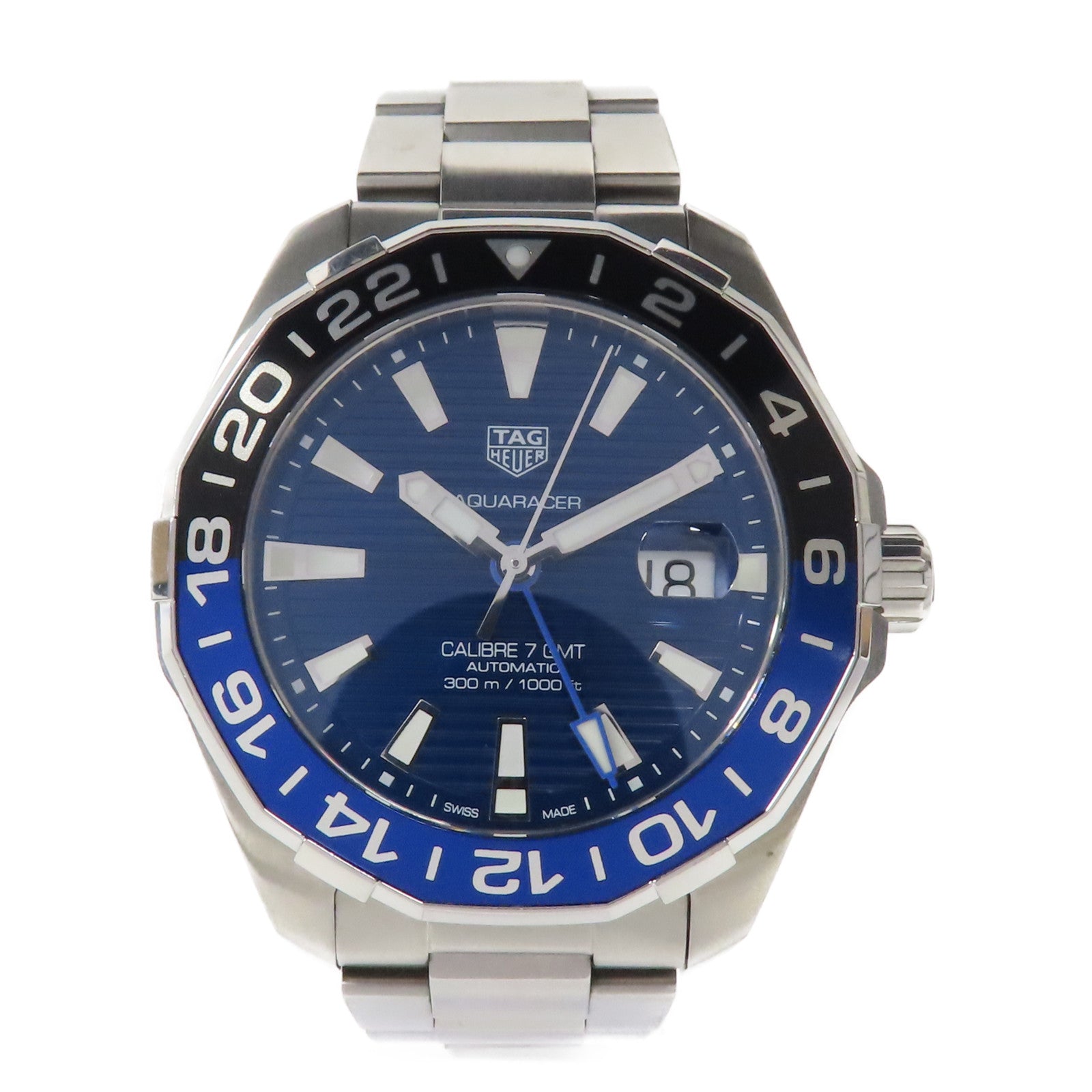 TAG HEUER Aquaracer不鏽鋼手錶自動機芯藍色