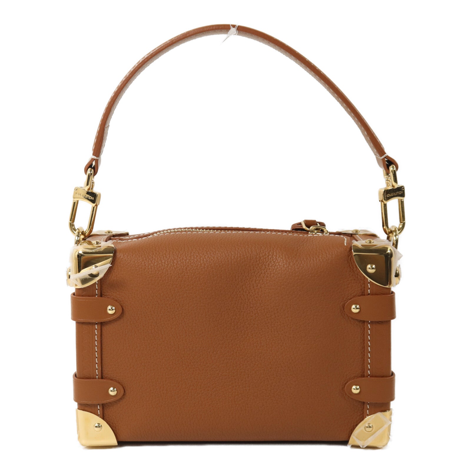 LOUIS VUITTON 牛皮皮革Side Trunk PM金扣手挽肩背兩用袋
