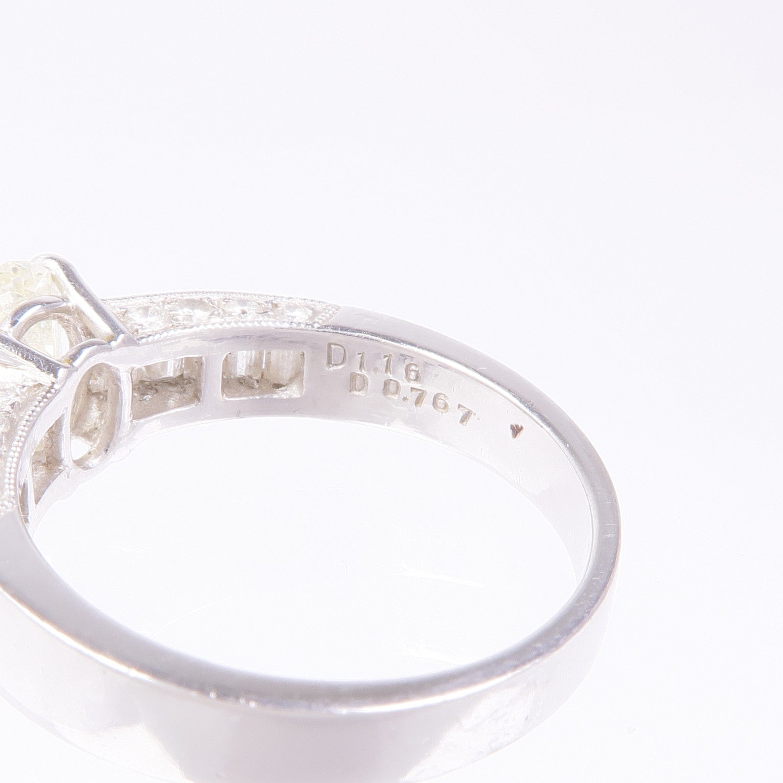 JEWELRY Diamond Ring PT900 Platinum US#6.5