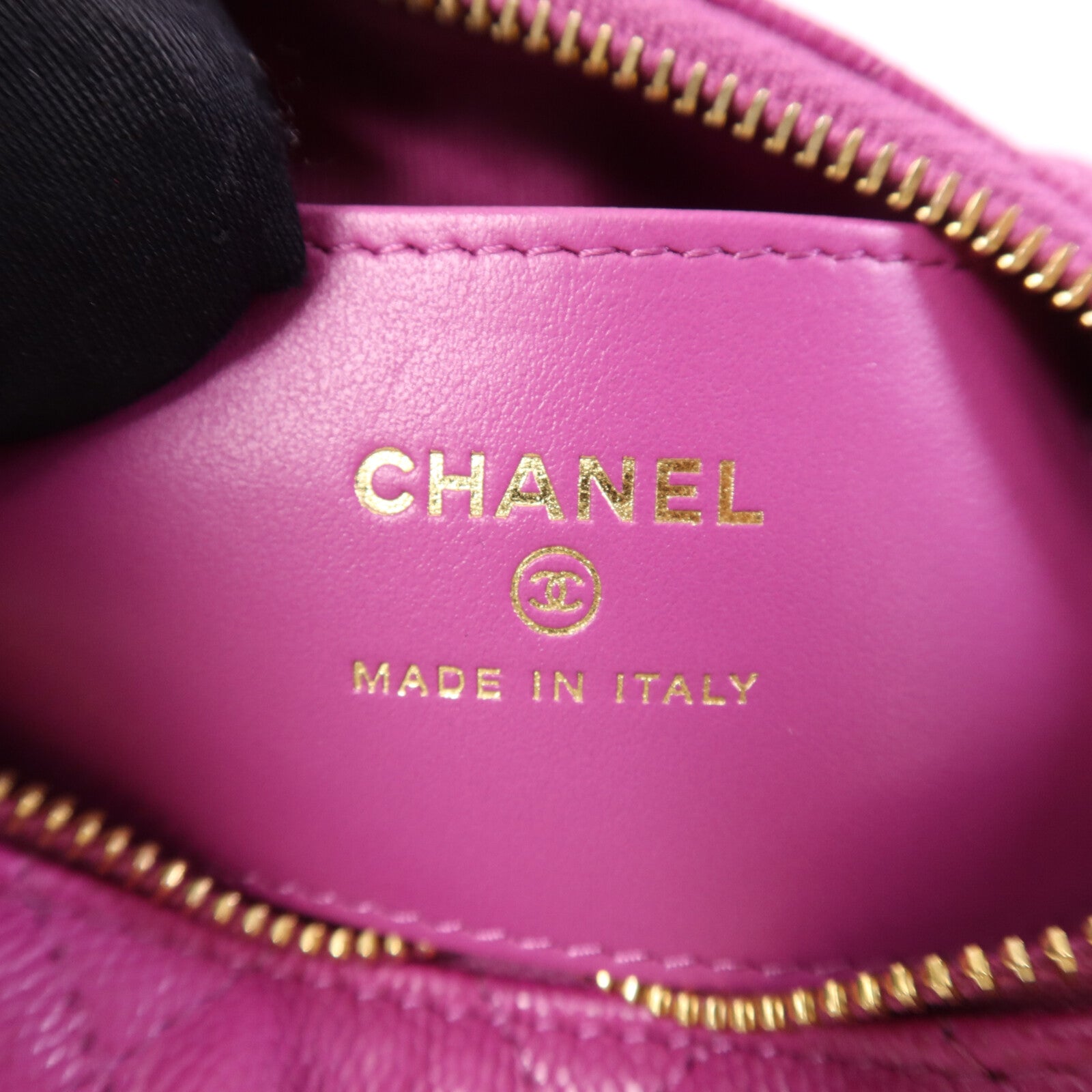 CHANEL 牛皮皮革Hand Bag金扣手挽袋