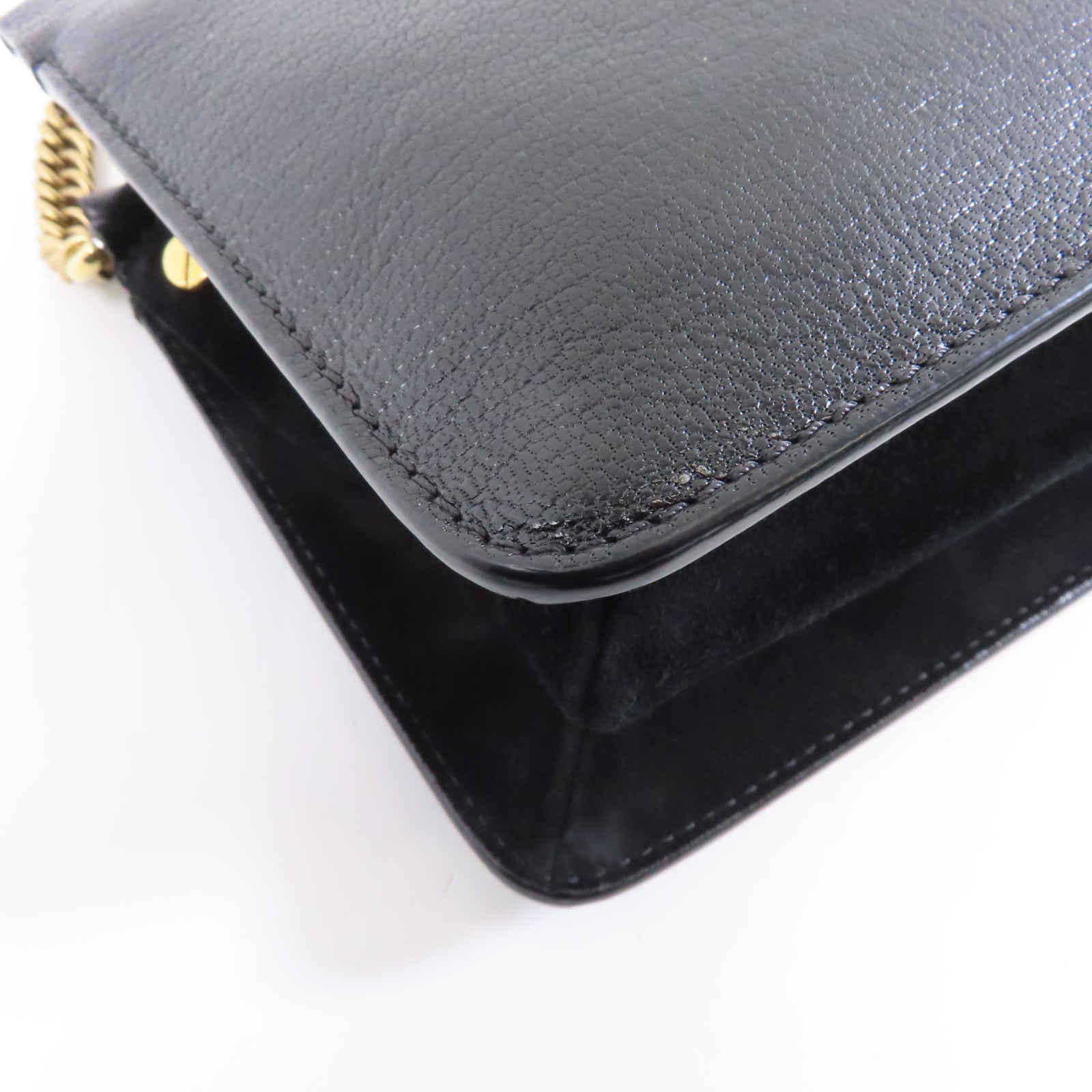 GIVENCHY 牛皮皮革2 Way Shoulder金扣手挽肩背兩用袋黑色