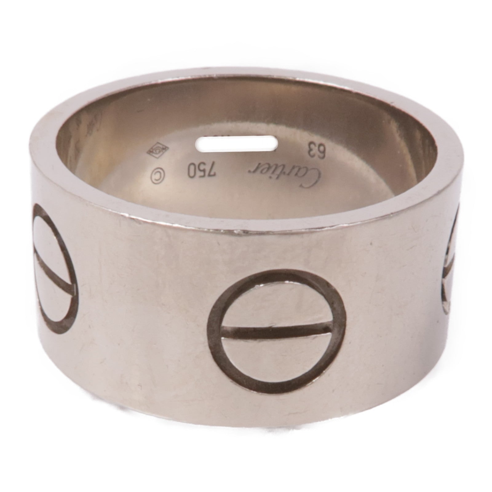 CARTIER 18K白金Love Ring戒指Cartier#63/US#10.25
