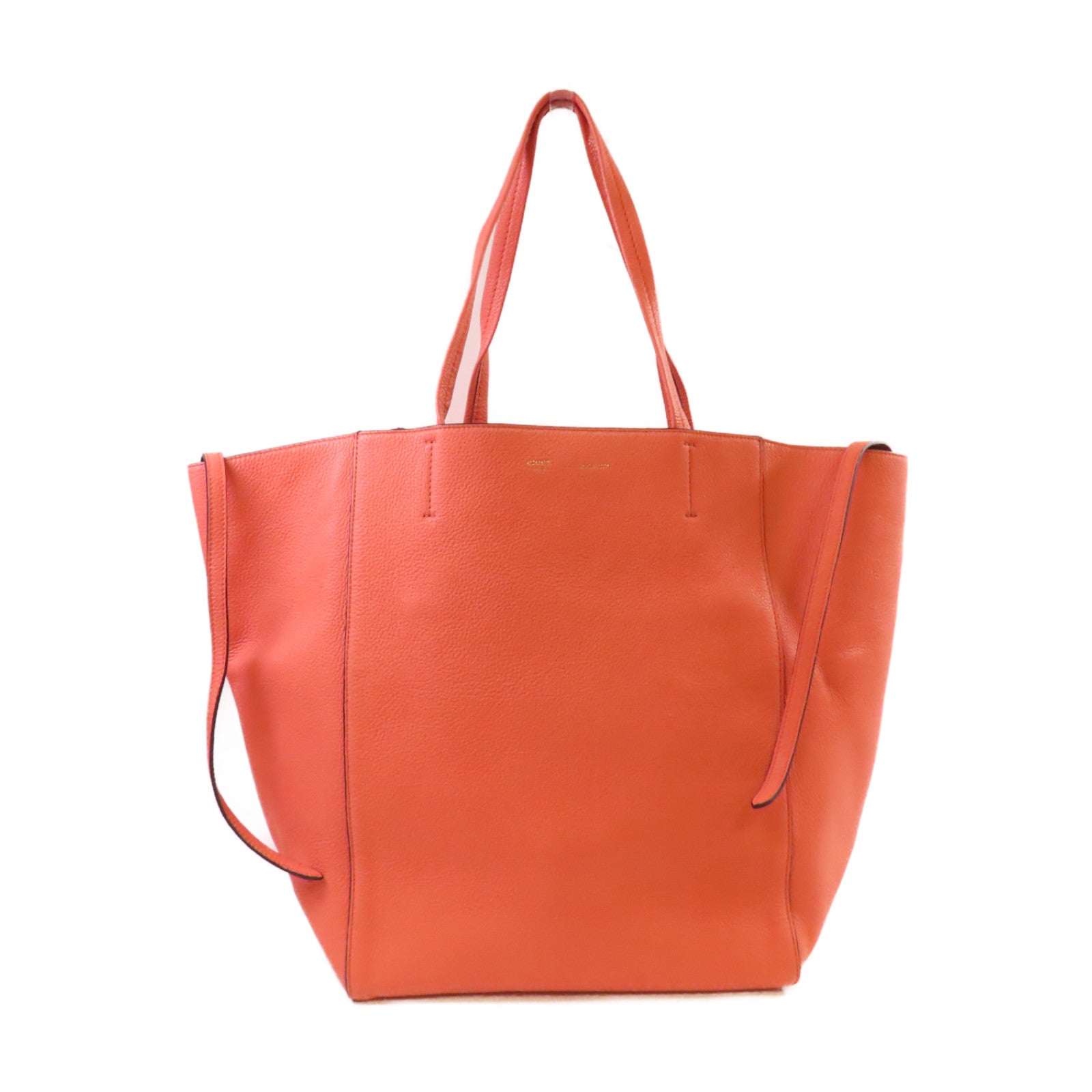 CELINE 【激減優惠】牛皮皮革Medium Cabas Phantom Tote Bag肩背袋粉紅色
