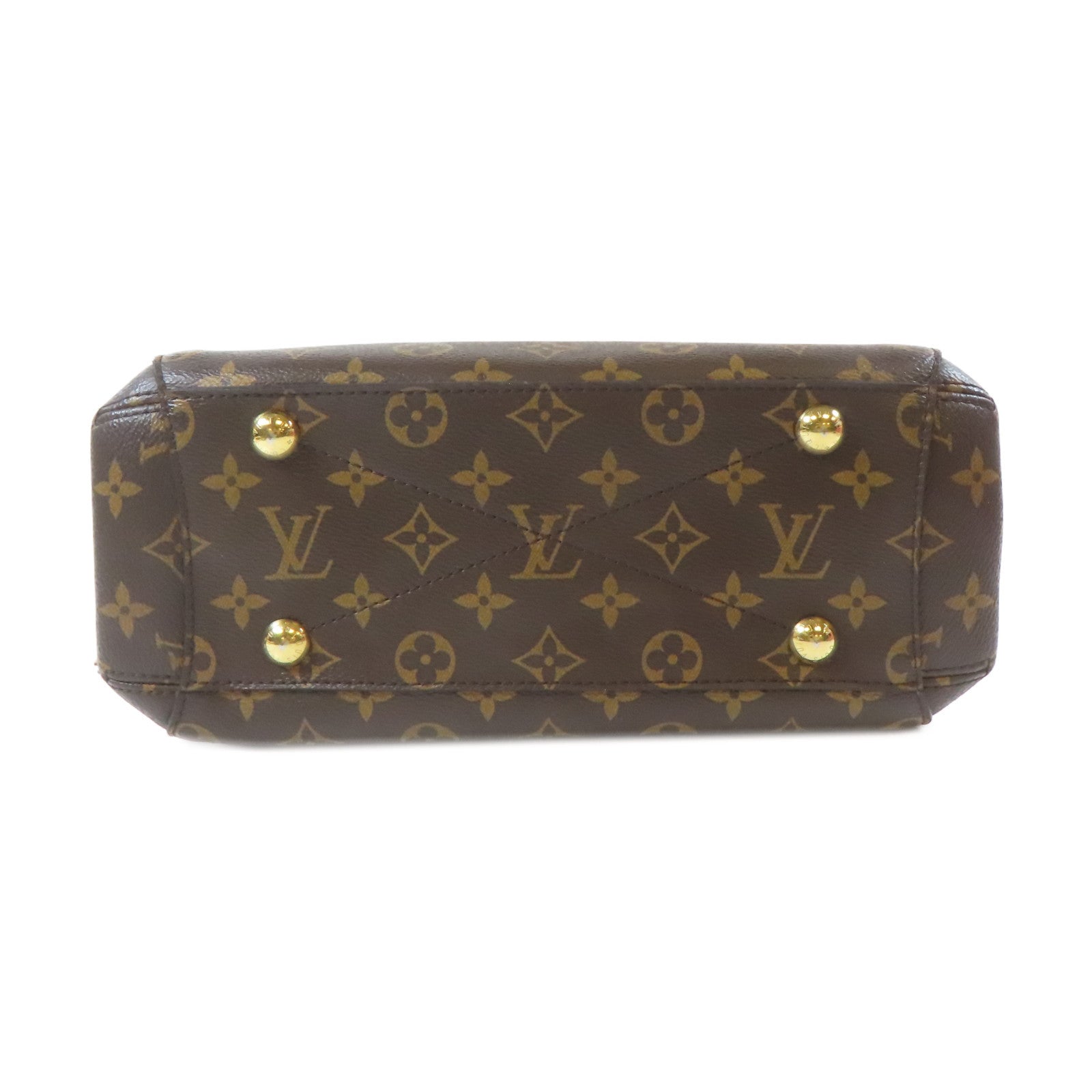LOUIS VUITTON Monogram Montaigne BB金扣手挽肩背兩用袋啡色