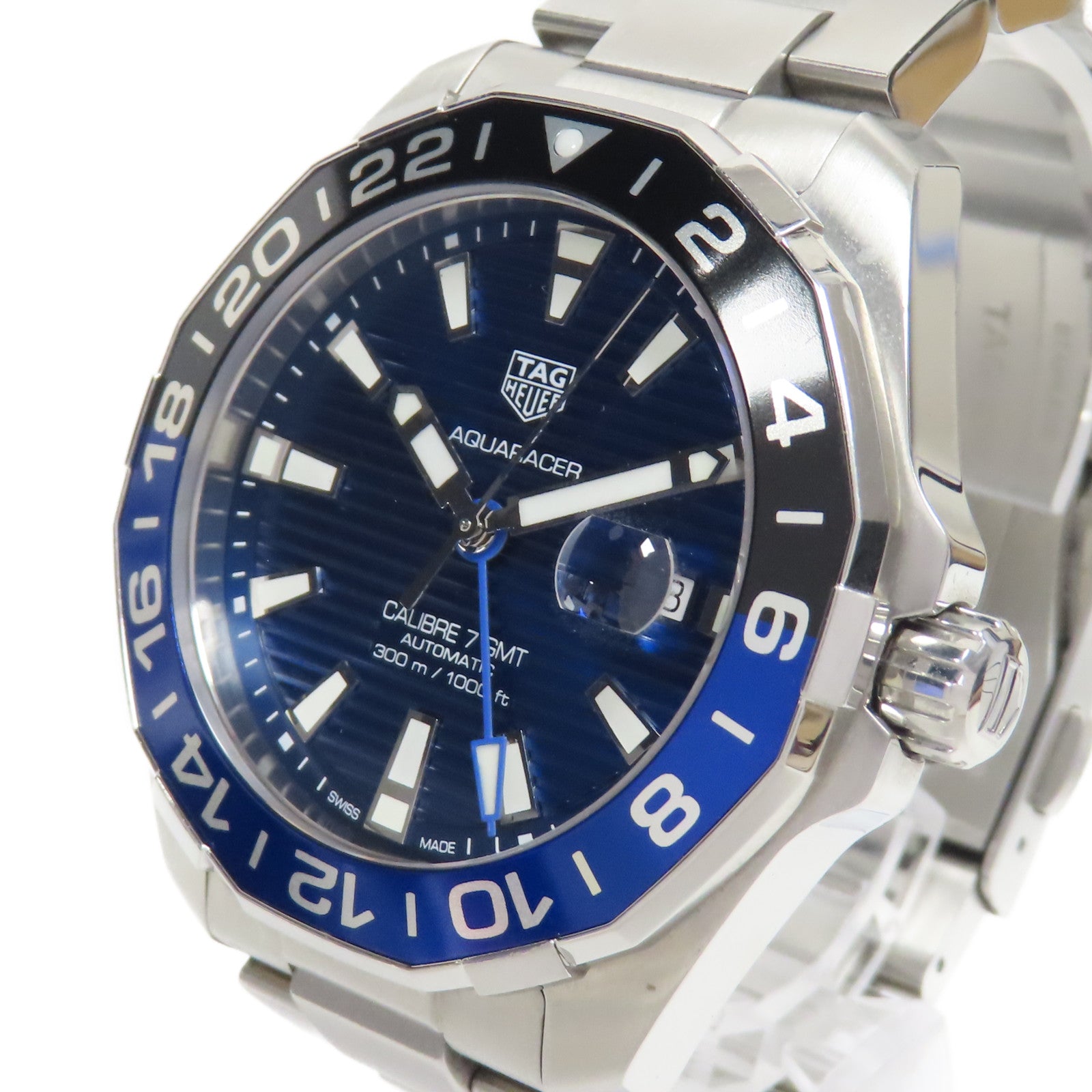 TAG HEUER Aquaracer不鏽鋼手錶自動機芯藍色