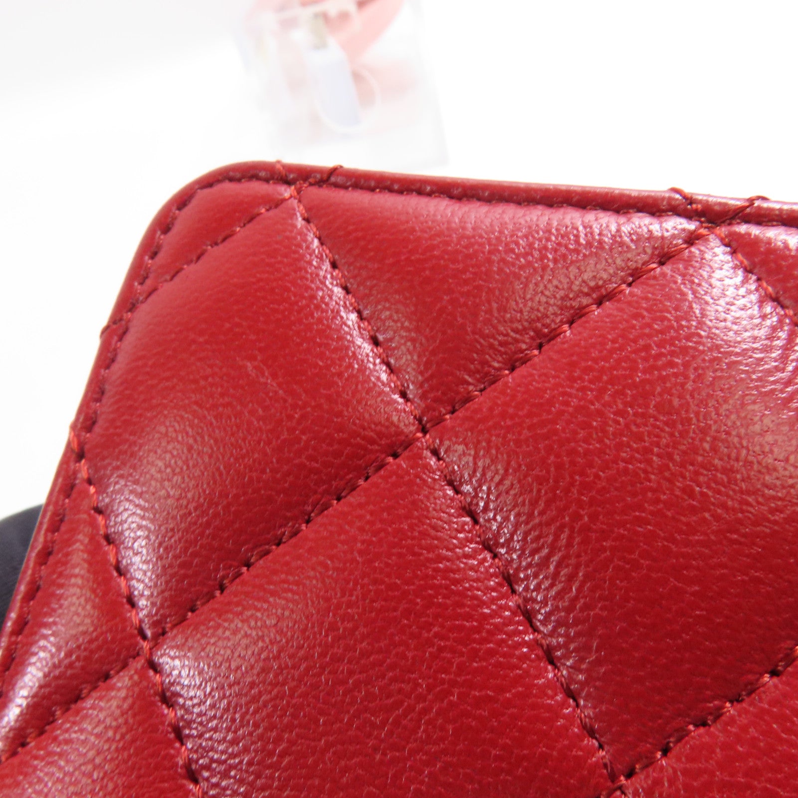 CHANEL 羊皮皮革Wallet銀扣錢包