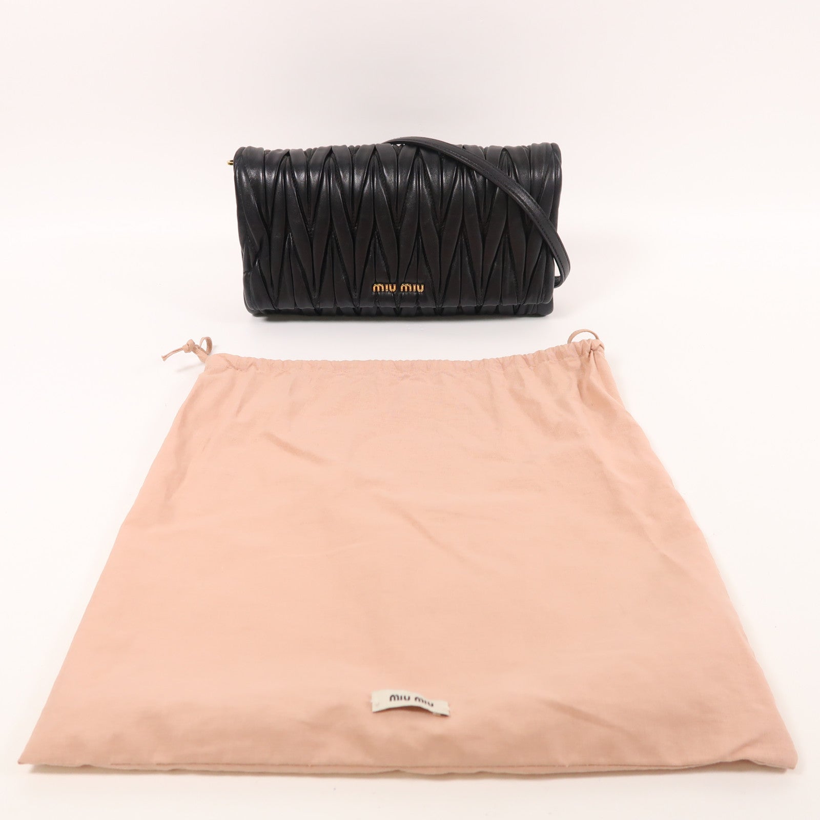 Miu Miu 羊皮皮革Shoulder Bag金扣肩背袋