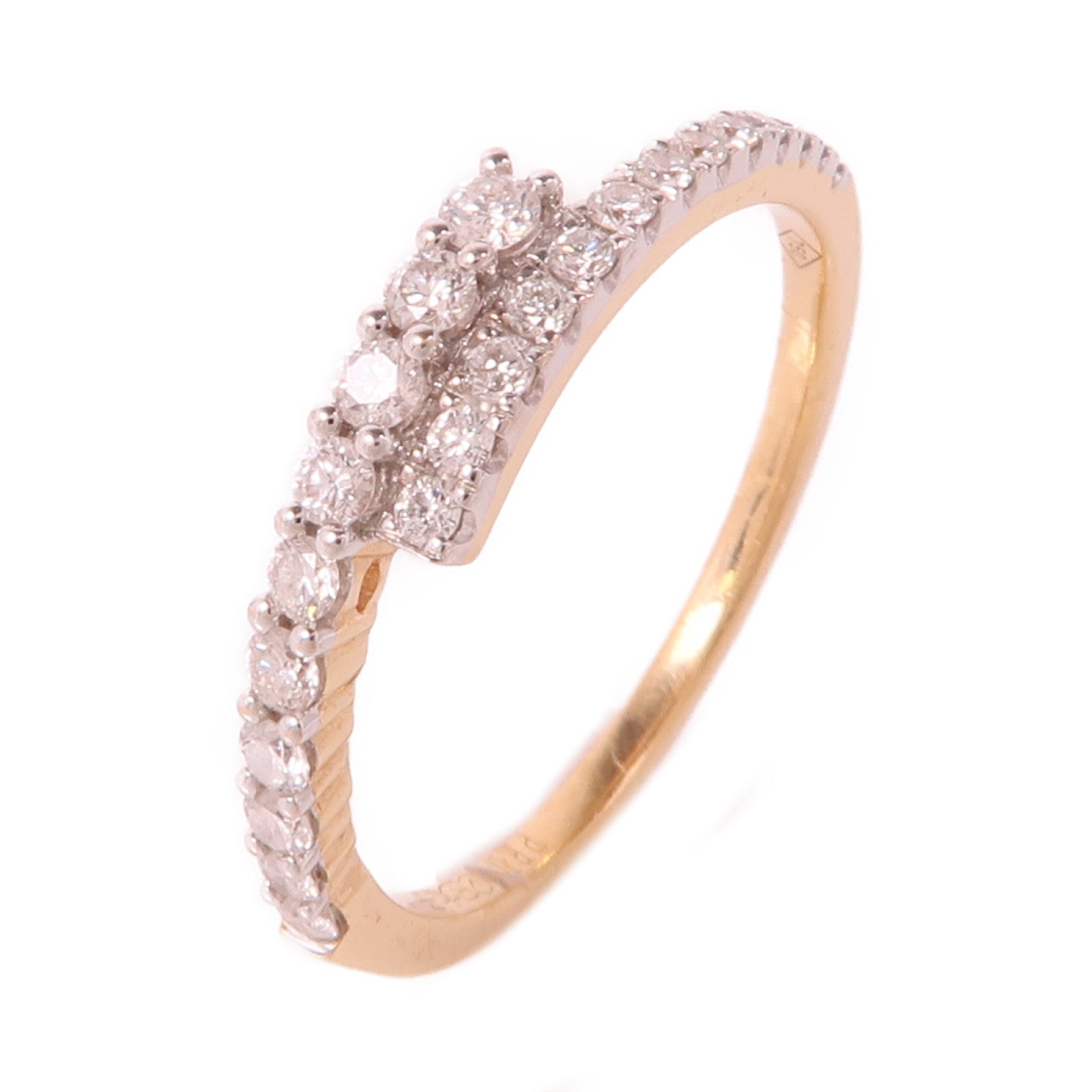 JEWELRY 18K玫瑰金Diamond Ring鑽石戒指US#6.5