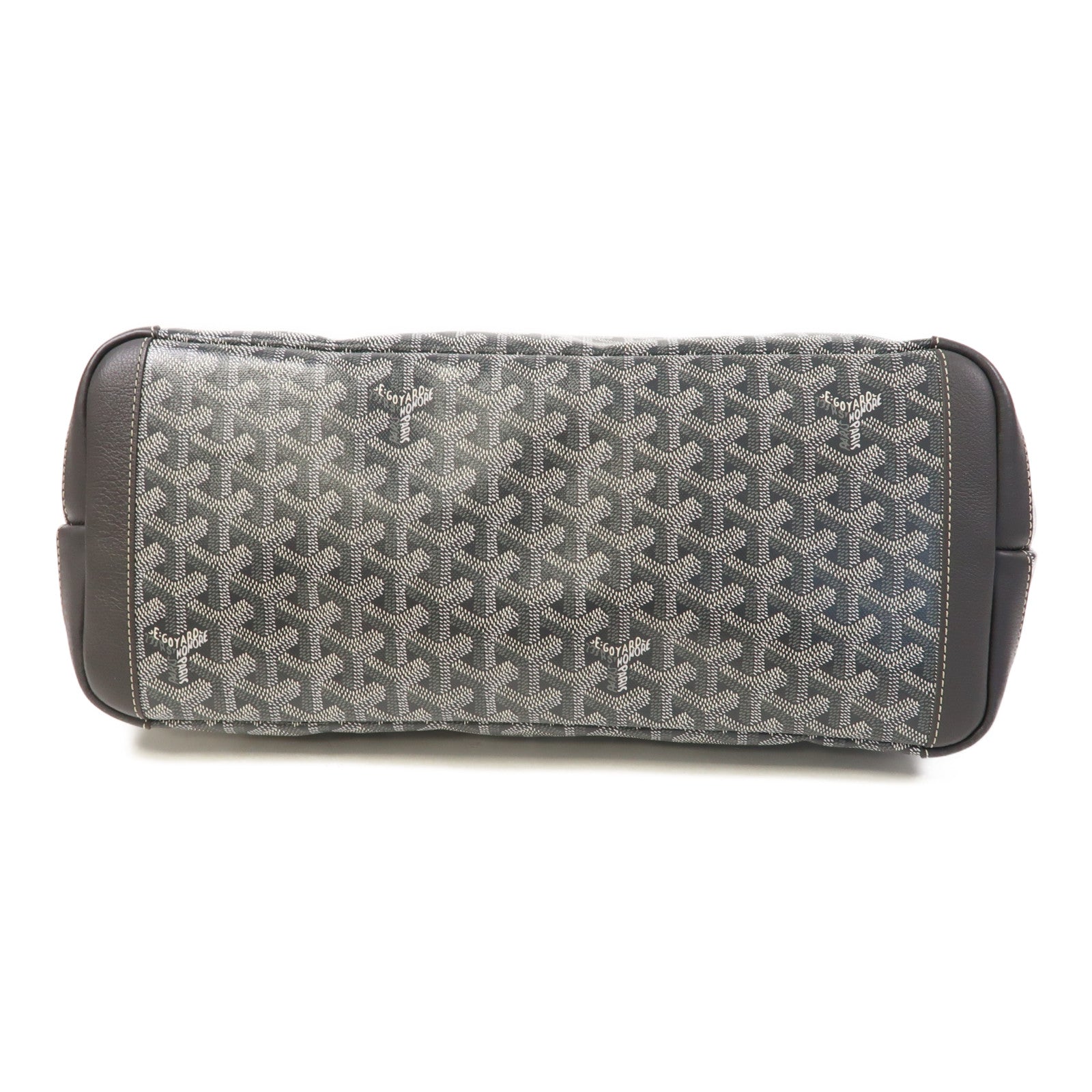 GOYARD 塗層帆布Tote bag銀扣手挽袋灰色