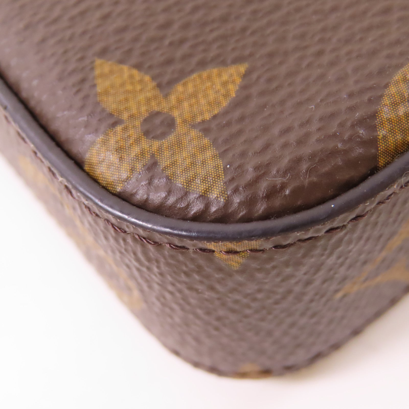 LOUIS VUITTON Monogram Pochette Felicie金扣鏈帶肩背袋棕色