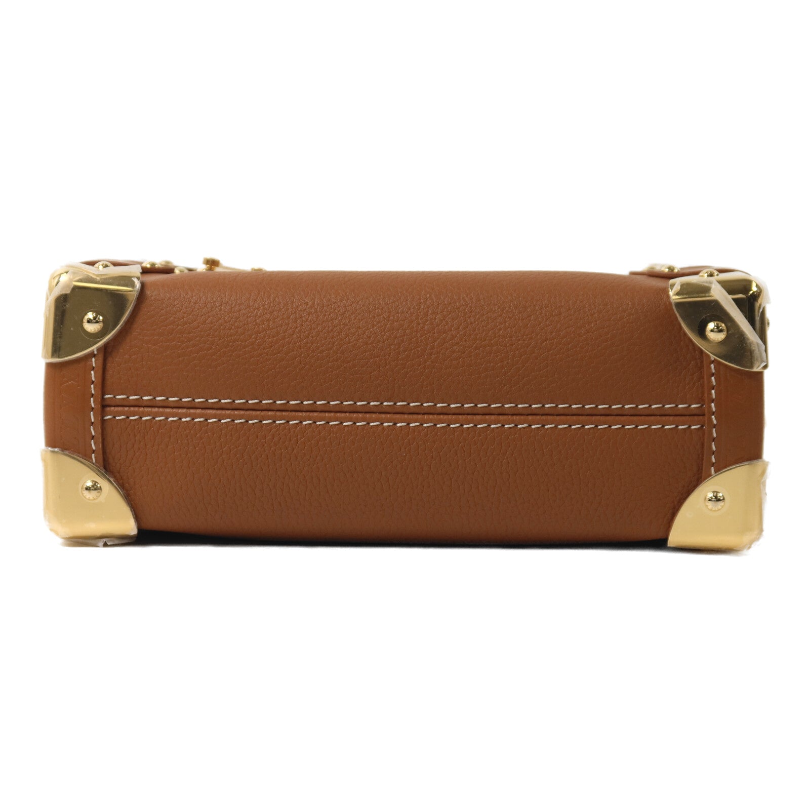 LOUIS VUITTON 牛皮皮革Side Trunk PM金扣手挽肩背兩用袋
