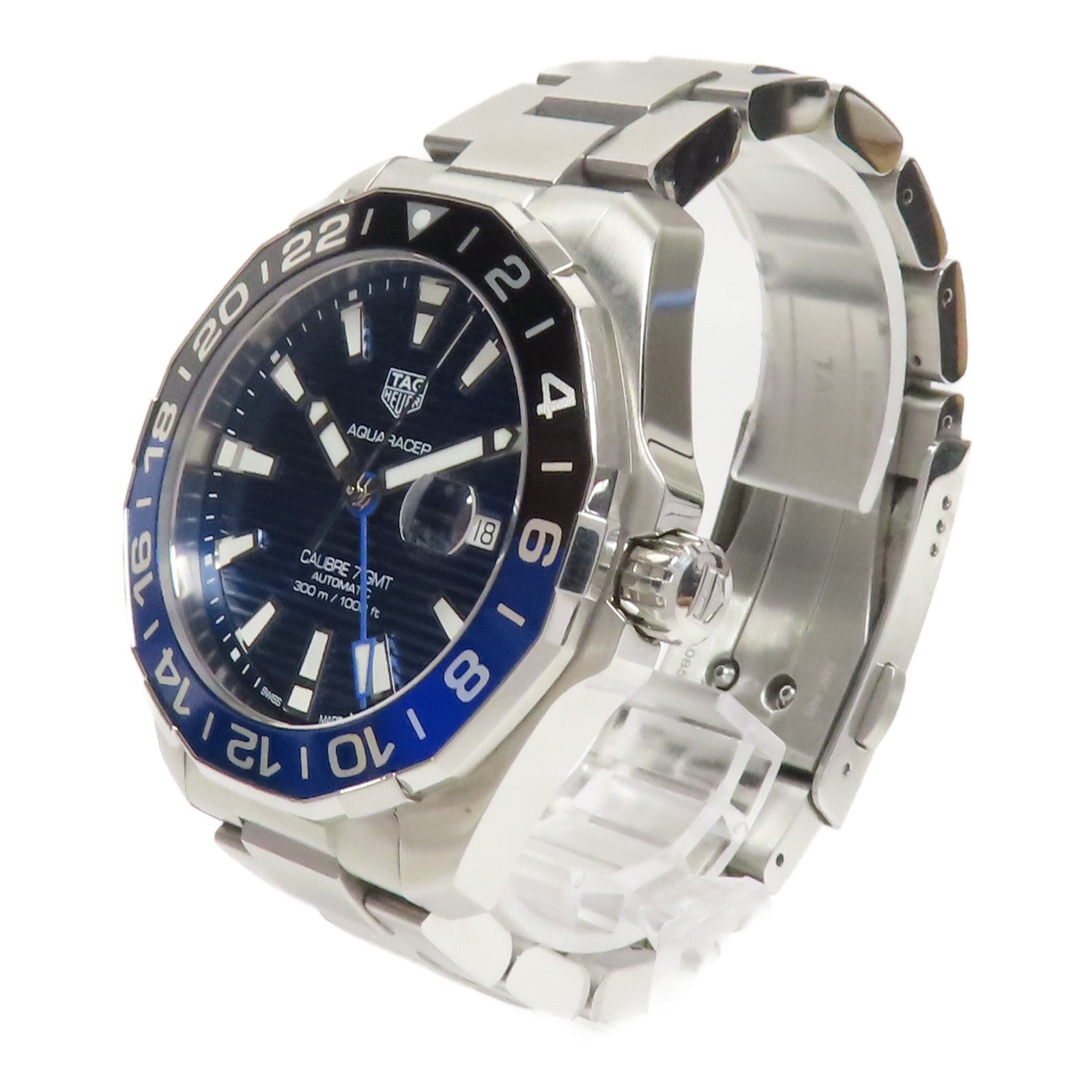 TAG HEUER Aquaracer不鏽鋼手錶自動機芯藍色