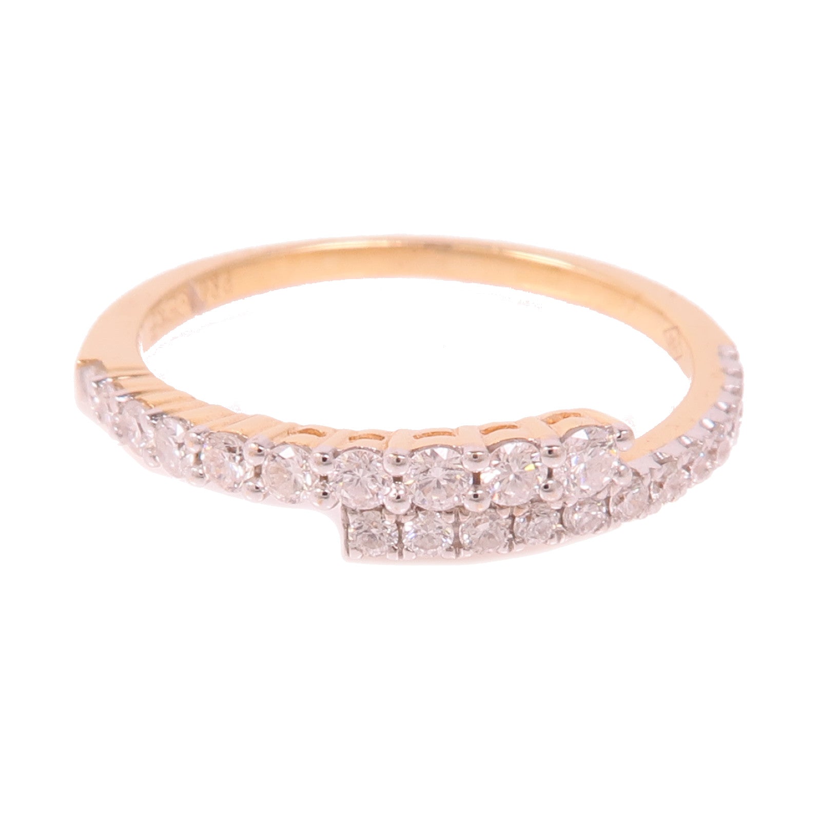 JEWELRY 18K玫瑰金Diamond Ring鑽石戒指US#6.5