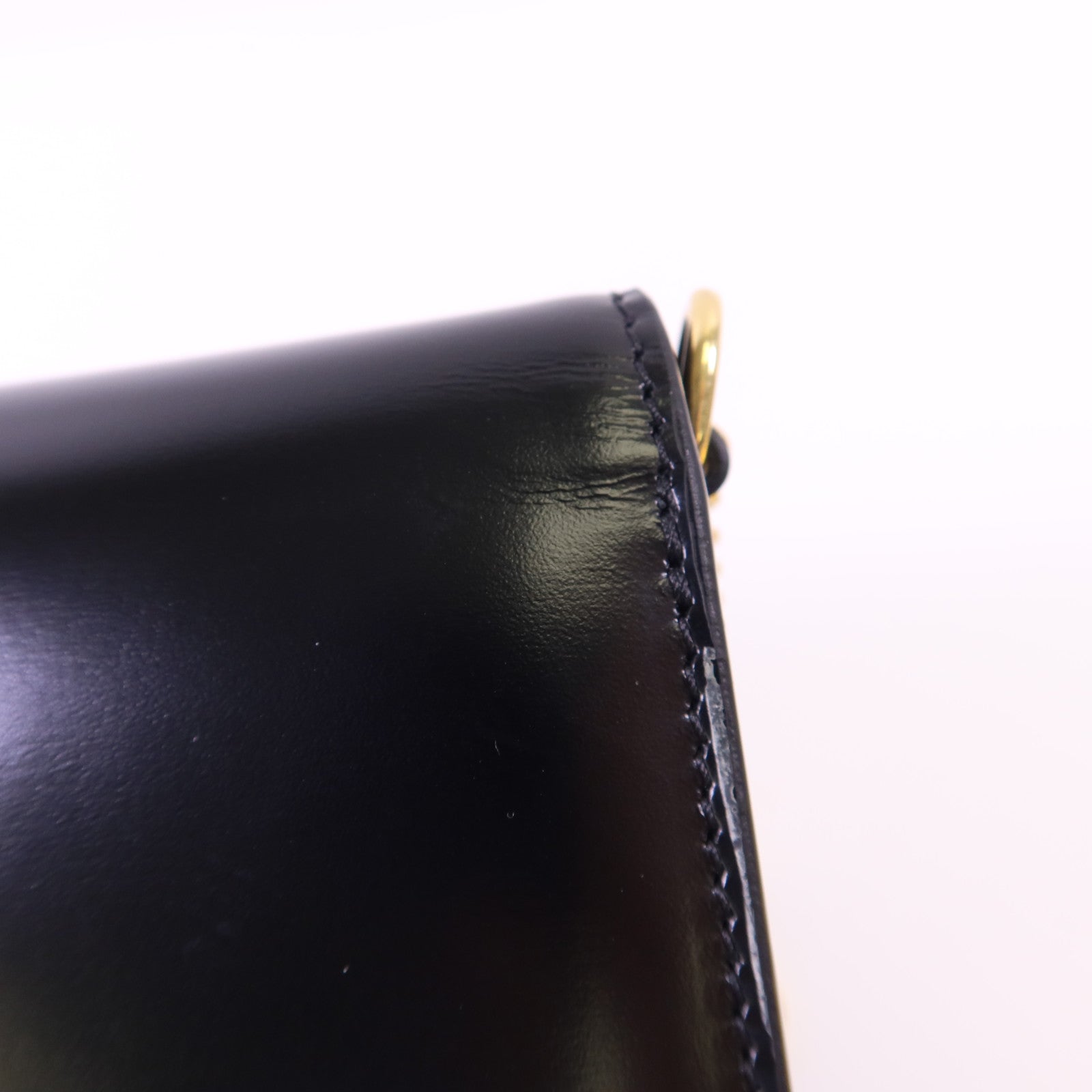 CELINE 牛皮皮革Chain Shoulder金扣肩背袋