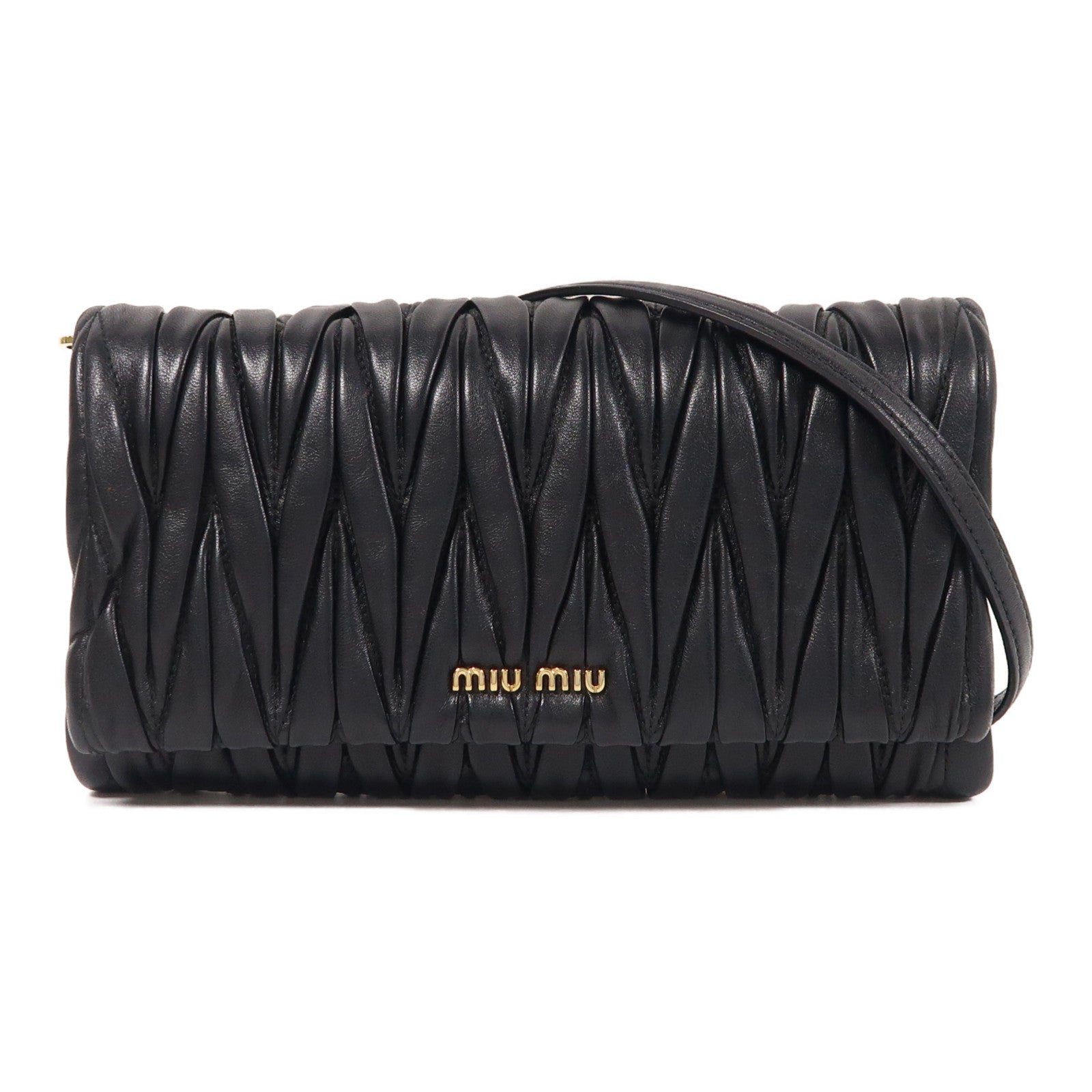 Miu Miu 羊皮皮革Shoulder Bag金扣肩背袋
