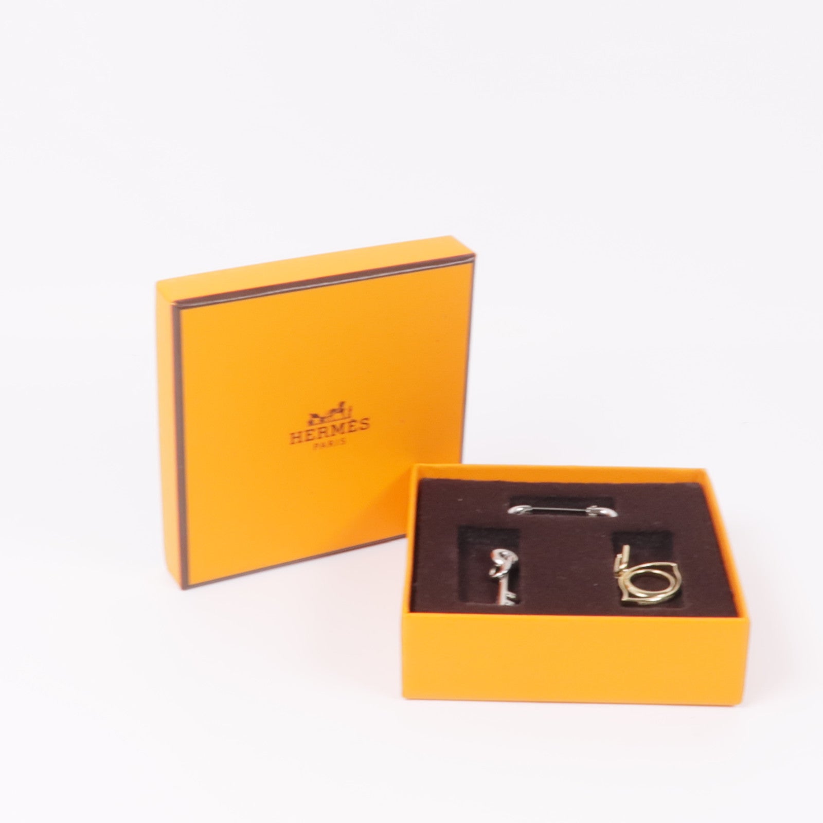 HERMES 金屬Brooch胸針Silver/Gold