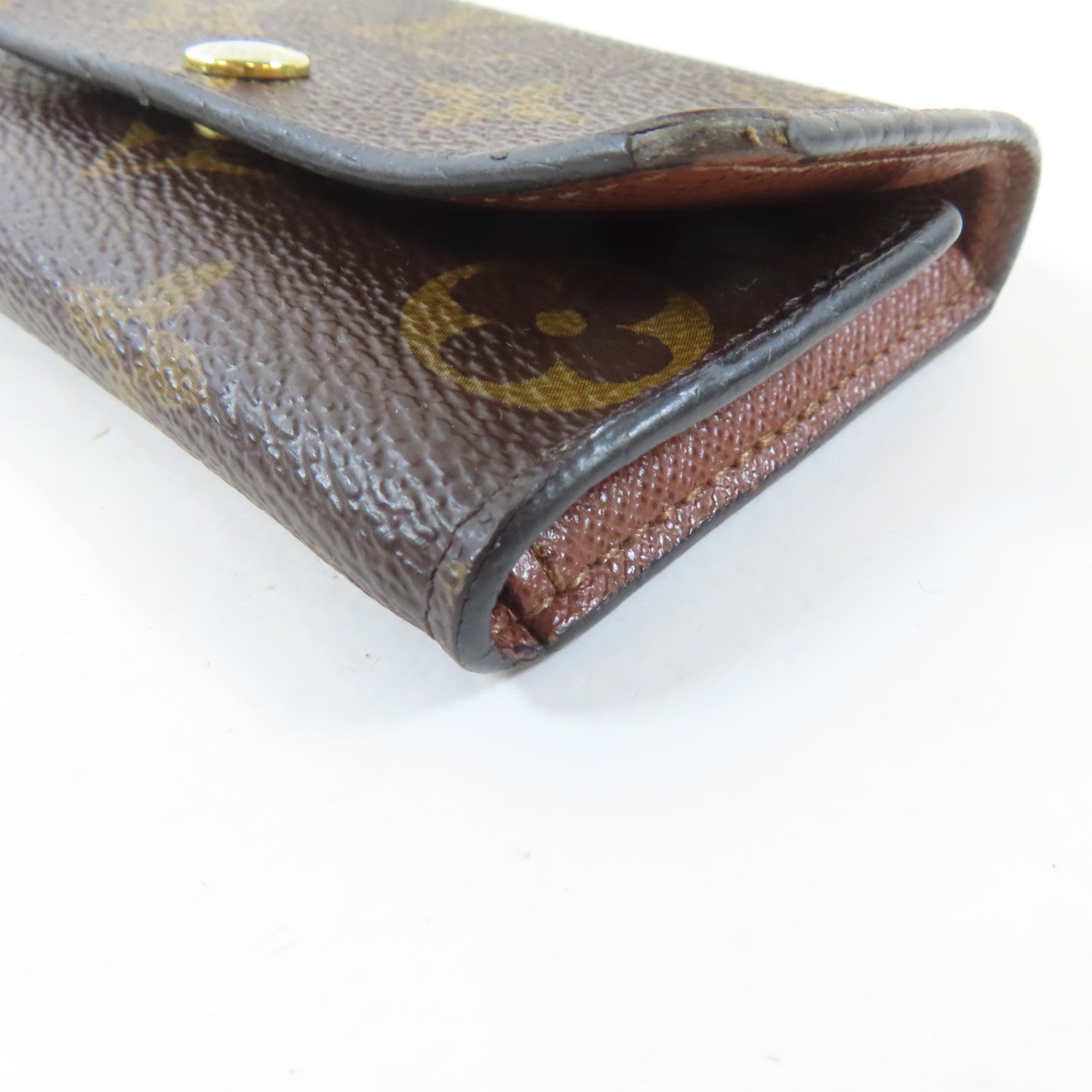 LOUIS VUITTON 【激減優惠】Monogram Key Case金扣鎖匙包啡色