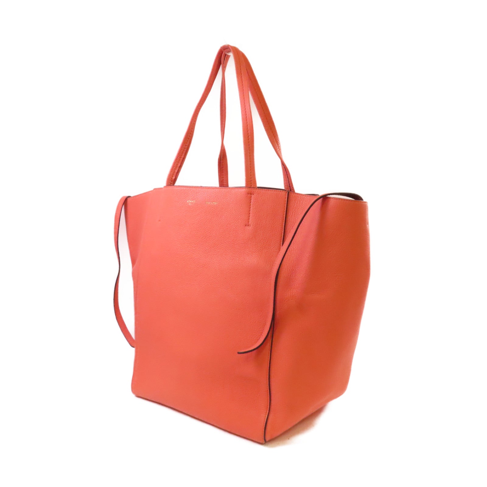 CELINE 【激減優惠】牛皮皮革Medium Cabas Phantom Tote Bag肩背袋粉紅色