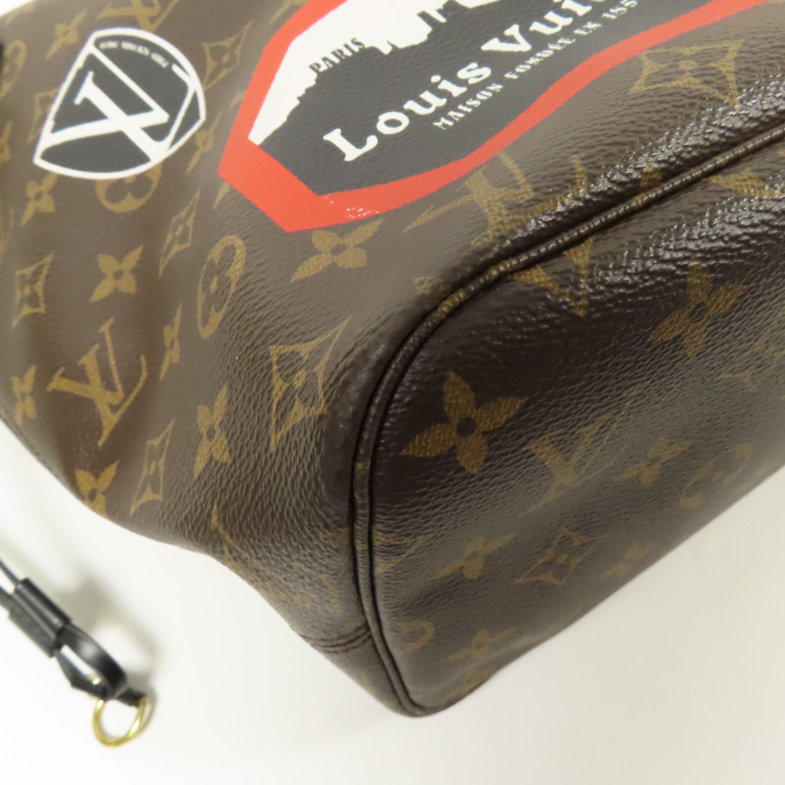 LOUIS VUITTON Monogram Macassar World Tour Neverfull MM手挽袋