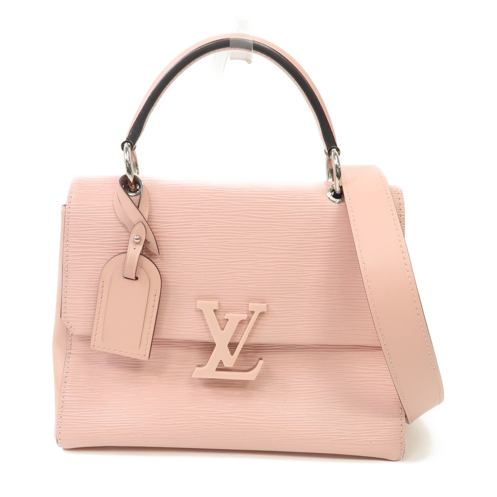 LOUIS VUITTON 【激減優惠】Epi Grenelle PM銀扣手挽肩背兩用袋粉紅色